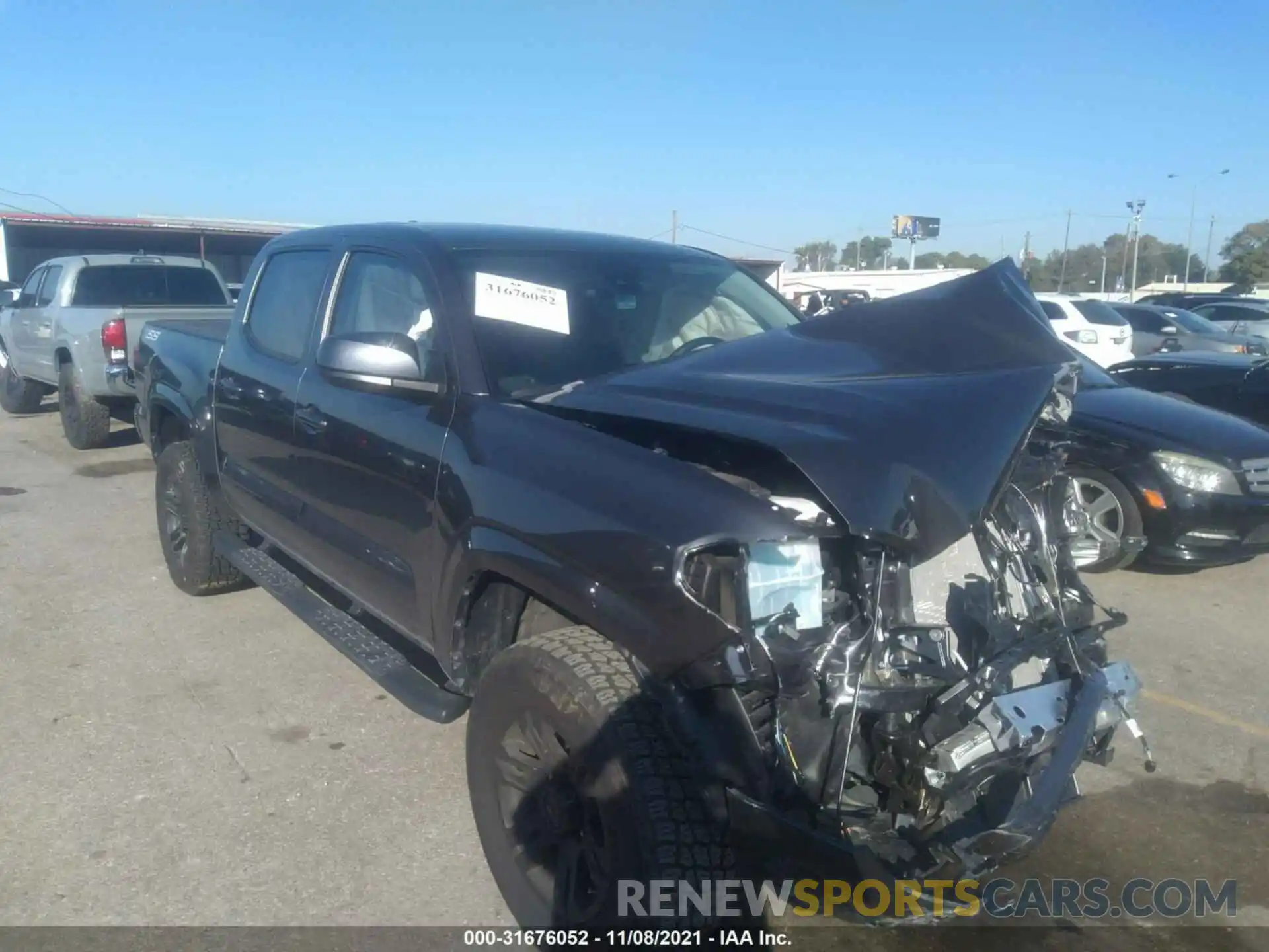 1 Photograph of a damaged car 5TFAX5GN6LX184709 TOYOTA TACOMA 2WD 2020