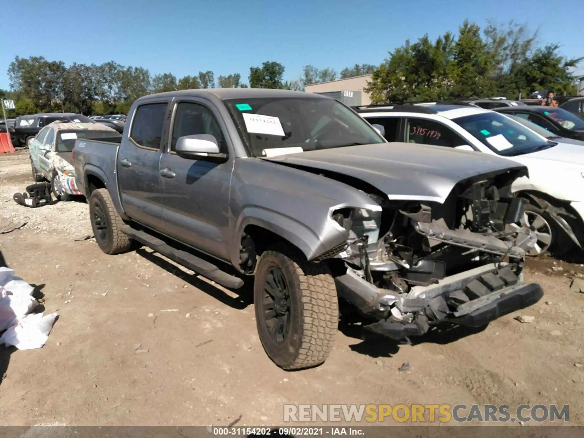 1 Photograph of a damaged car 5TFAX5GN6LX188419 TOYOTA TACOMA 2WD 2020