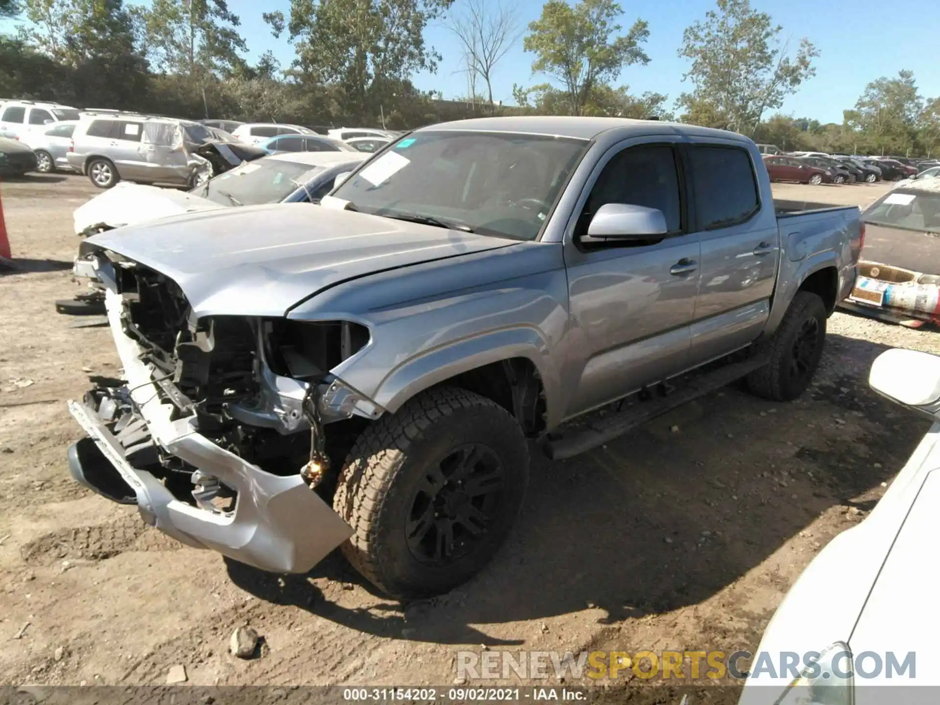 2 Photograph of a damaged car 5TFAX5GN6LX188419 TOYOTA TACOMA 2WD 2020