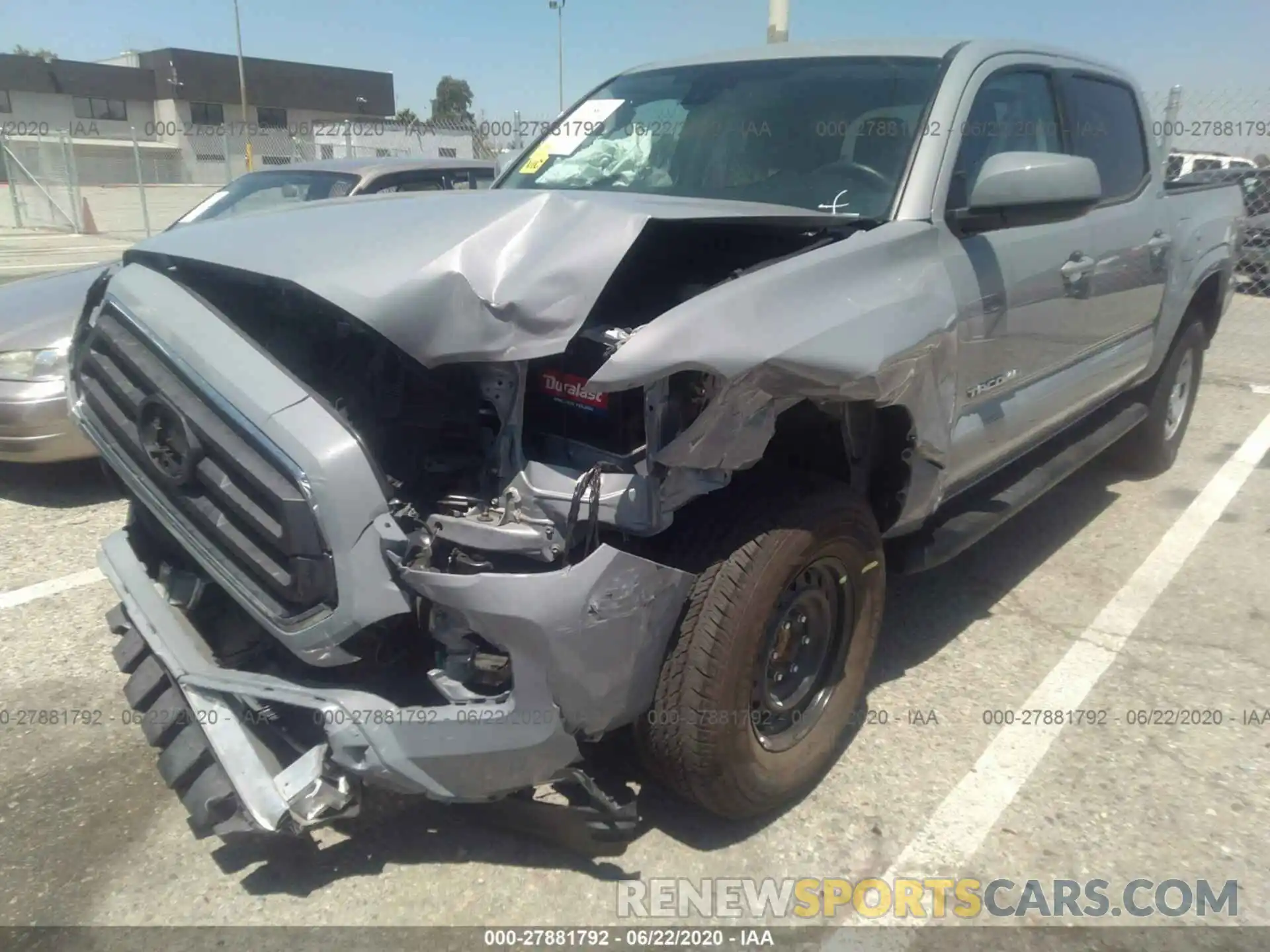 2 Photograph of a damaged car 5TFAX5GN7LX168616 TOYOTA TACOMA 2WD 2020