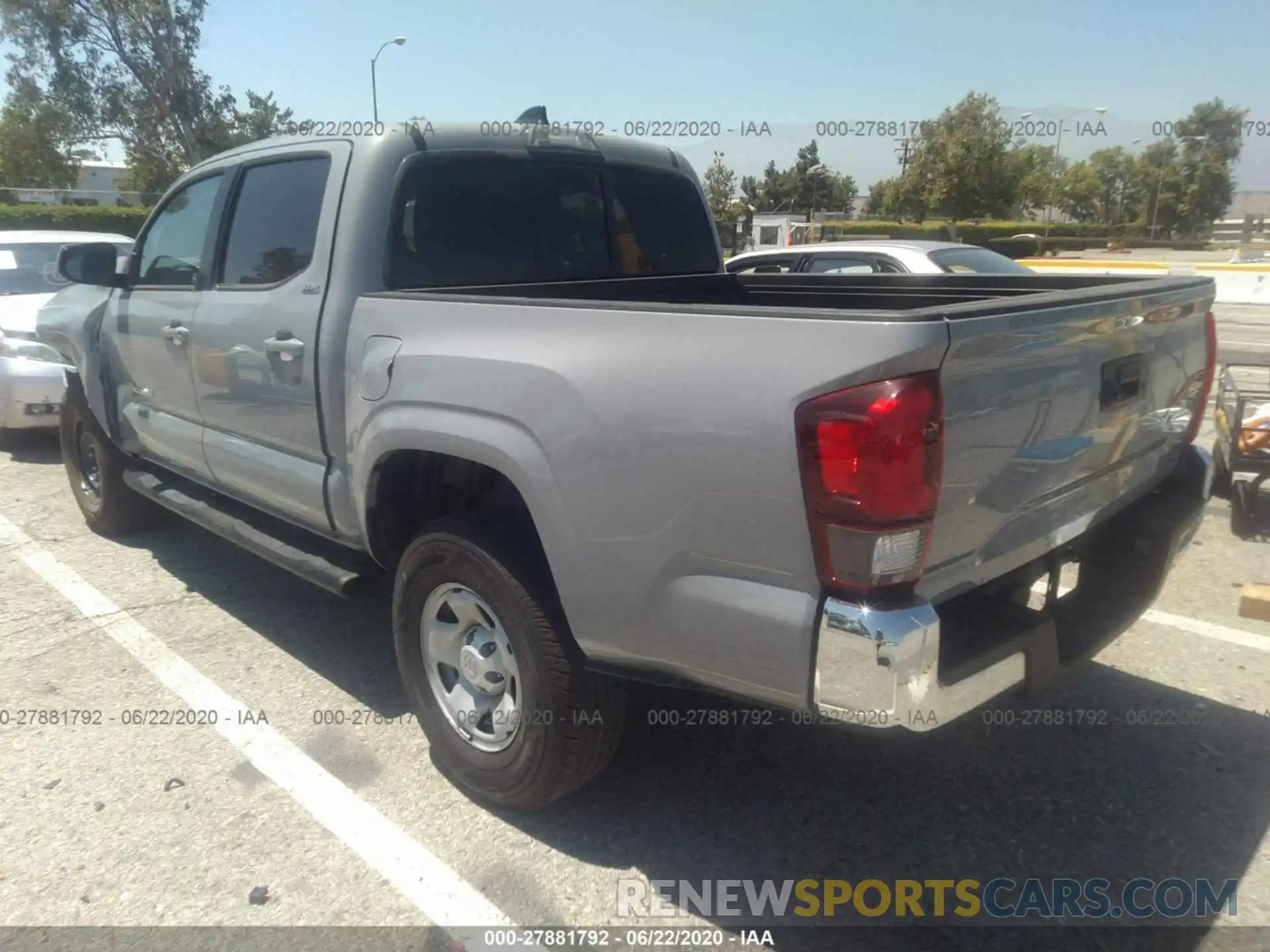 3 Photograph of a damaged car 5TFAX5GN7LX168616 TOYOTA TACOMA 2WD 2020