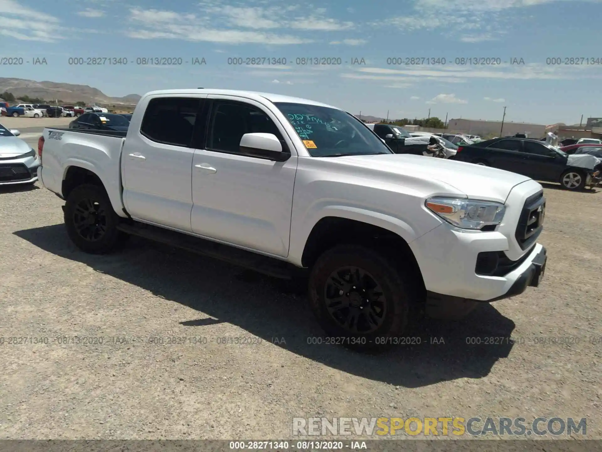 1 Photograph of a damaged car 5TFAX5GN7LX169958 TOYOTA TACOMA 2WD 2020