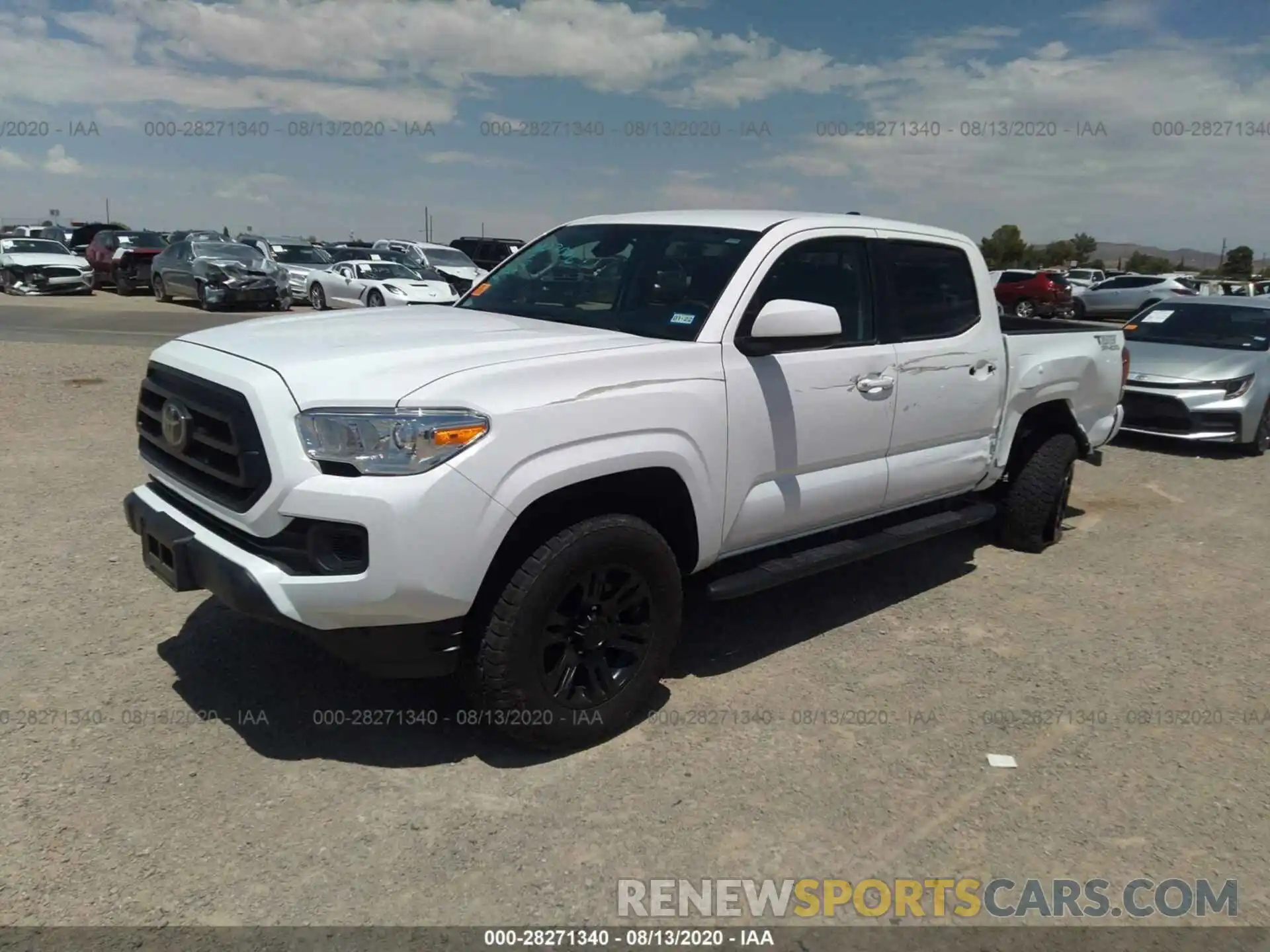 2 Photograph of a damaged car 5TFAX5GN7LX169958 TOYOTA TACOMA 2WD 2020