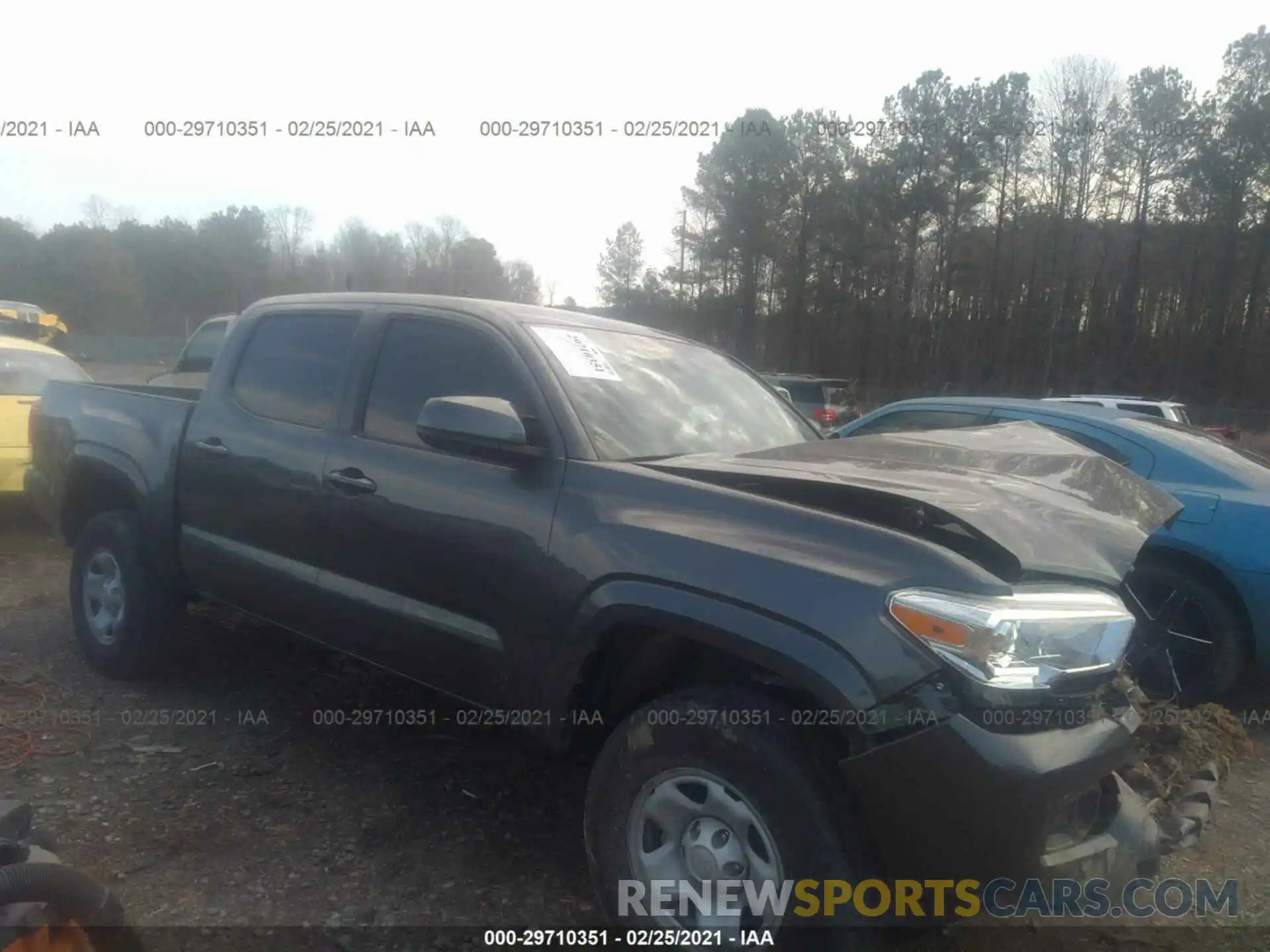 1 Photograph of a damaged car 5TFAX5GN7LX170866 TOYOTA TACOMA 2WD 2020