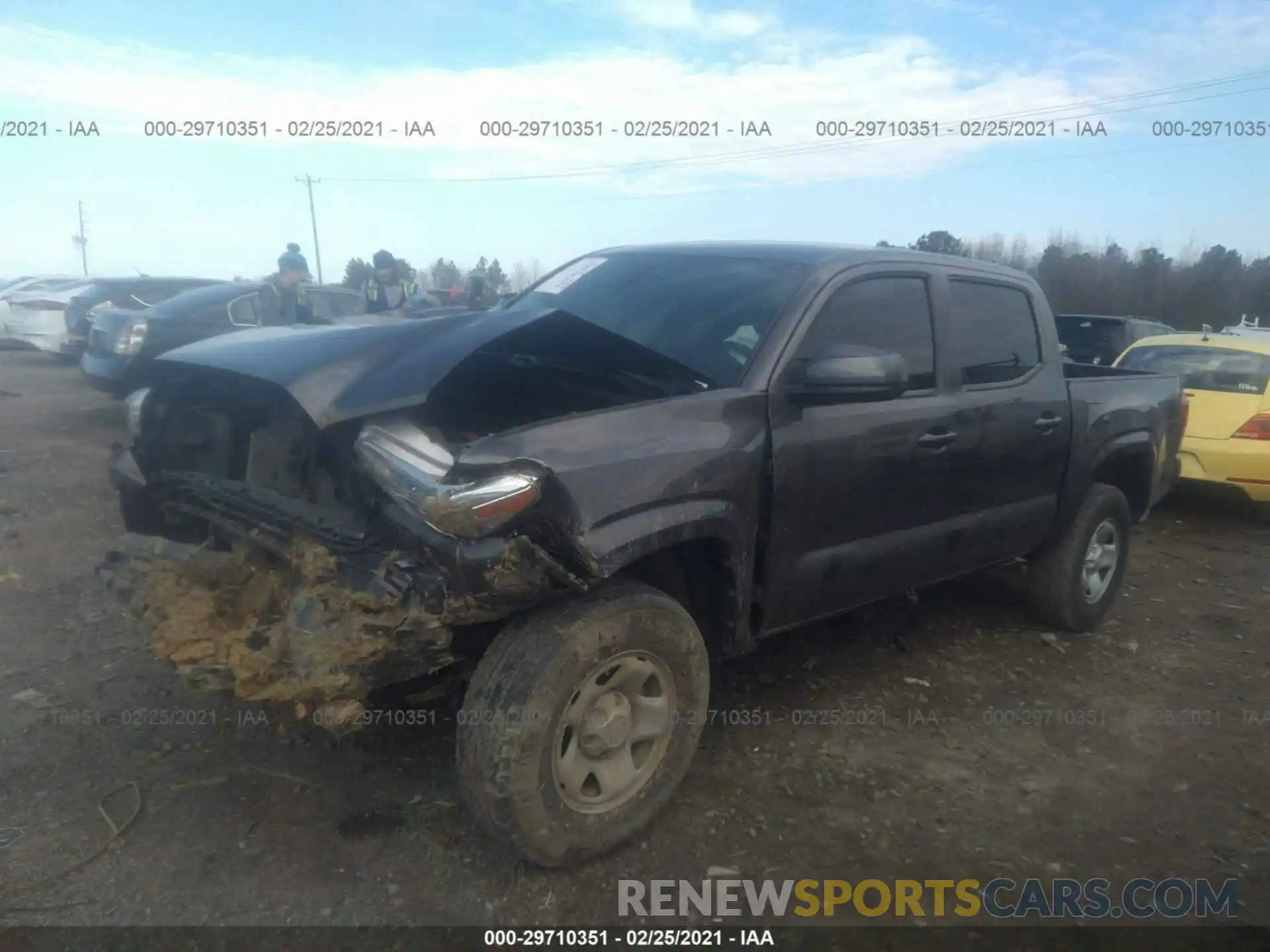 2 Photograph of a damaged car 5TFAX5GN7LX170866 TOYOTA TACOMA 2WD 2020