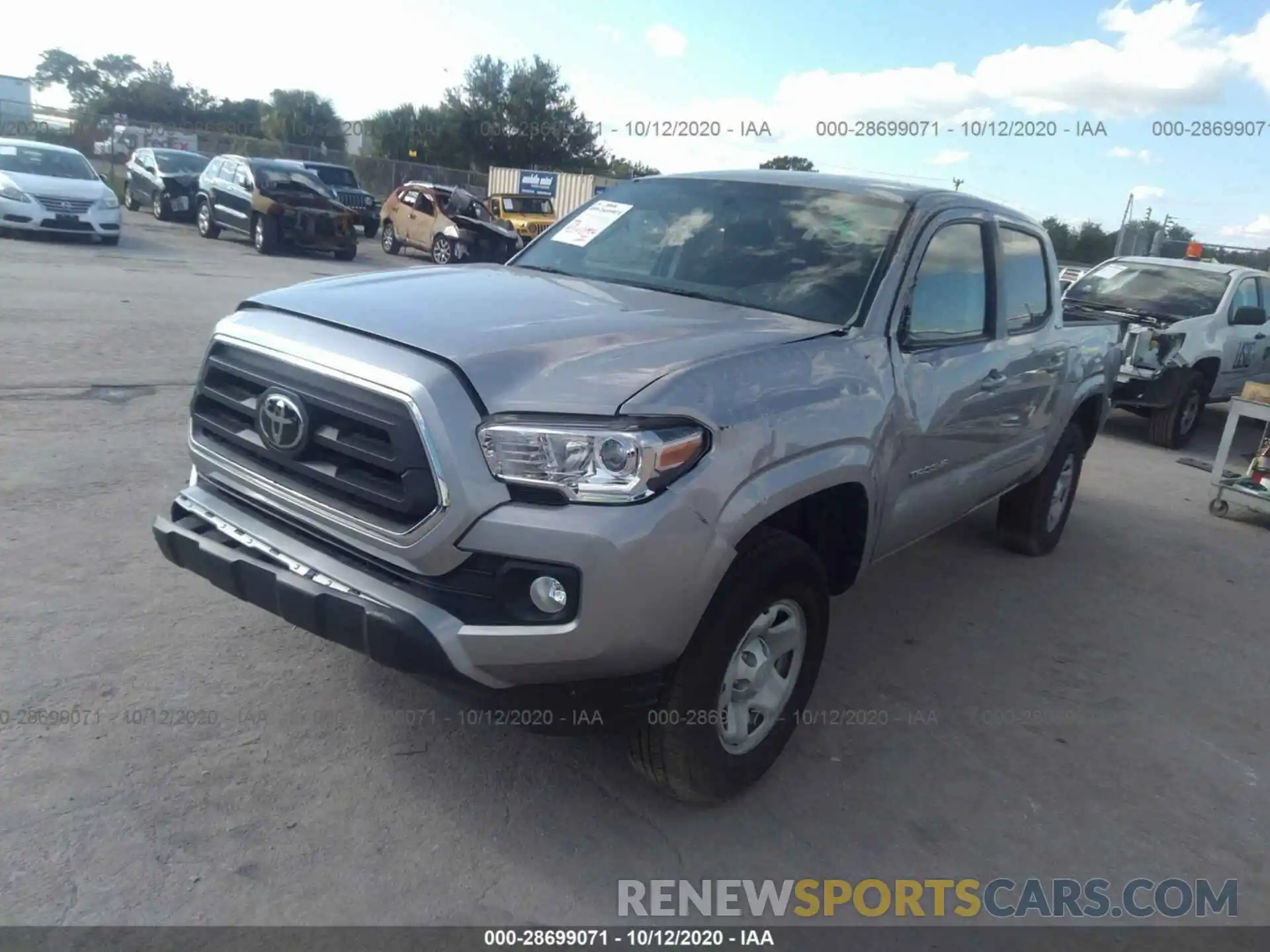 2 Photograph of a damaged car 5TFAX5GN7LX174075 TOYOTA TACOMA 2WD 2020