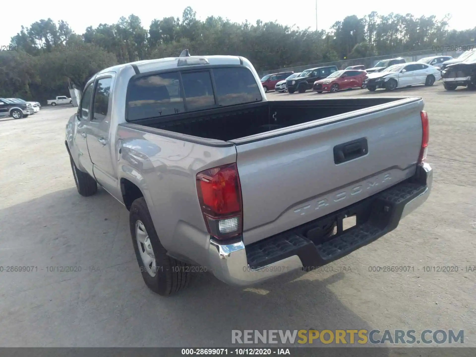 3 Photograph of a damaged car 5TFAX5GN7LX174075 TOYOTA TACOMA 2WD 2020