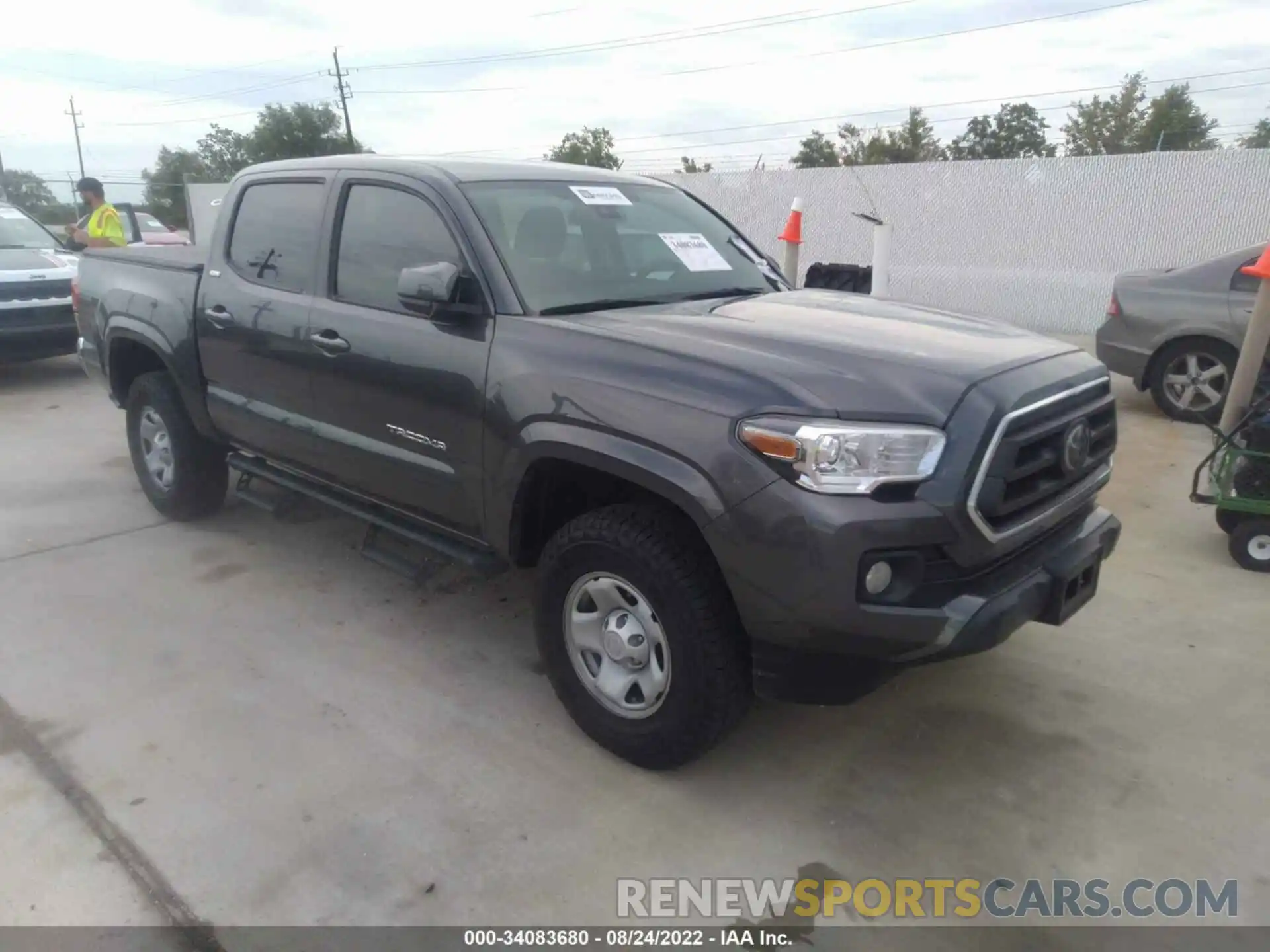 1 Photograph of a damaged car 5TFAX5GN7LX182371 TOYOTA TACOMA 2WD 2020