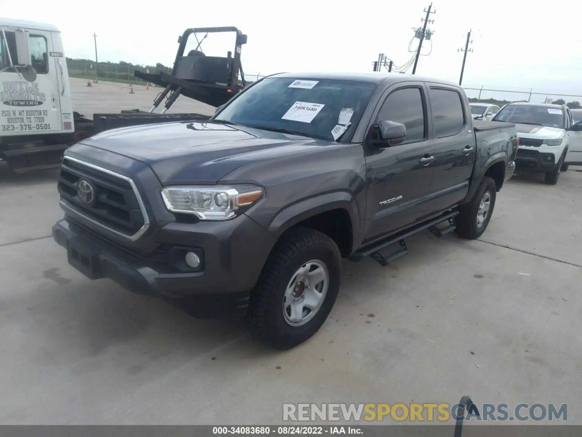 2 Photograph of a damaged car 5TFAX5GN7LX182371 TOYOTA TACOMA 2WD 2020