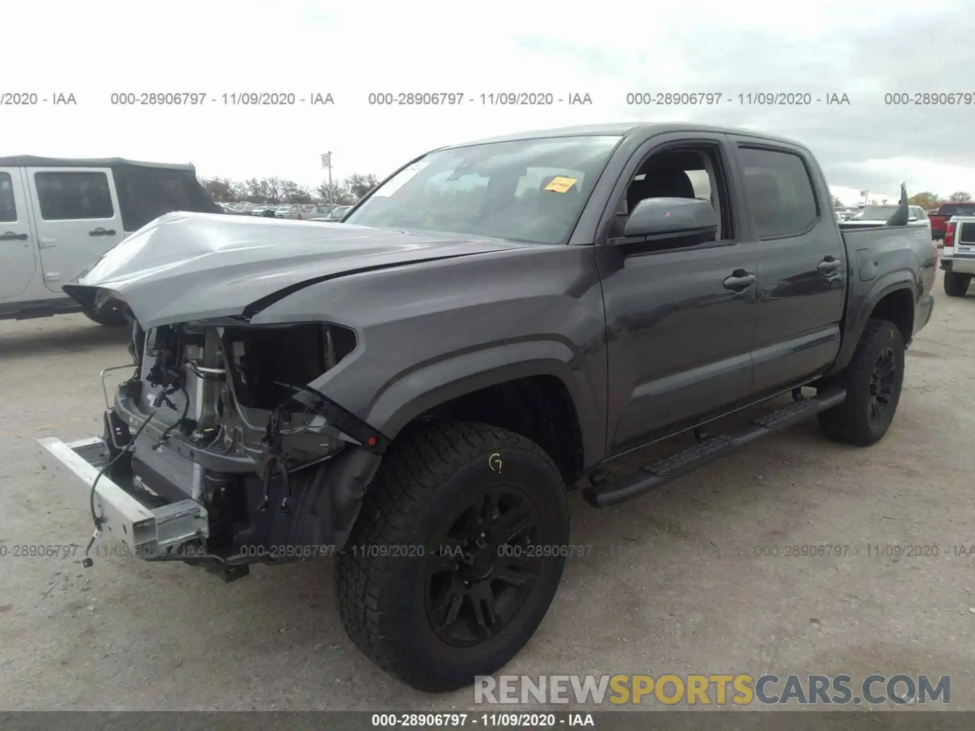 2 Photograph of a damaged car 5TFAX5GN7LX185769 TOYOTA TACOMA 2WD 2020