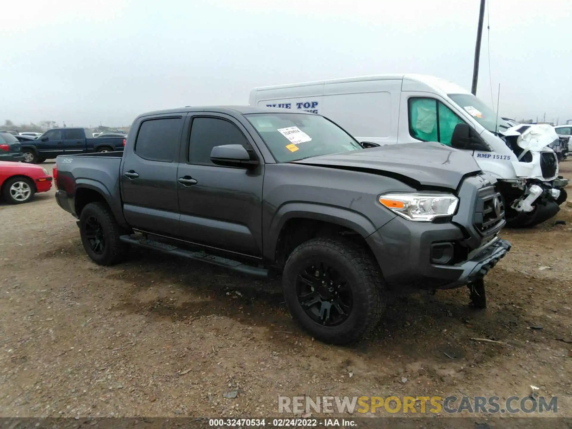 1 Photograph of a damaged car 5TFAX5GN7LX187442 TOYOTA TACOMA 2WD 2020