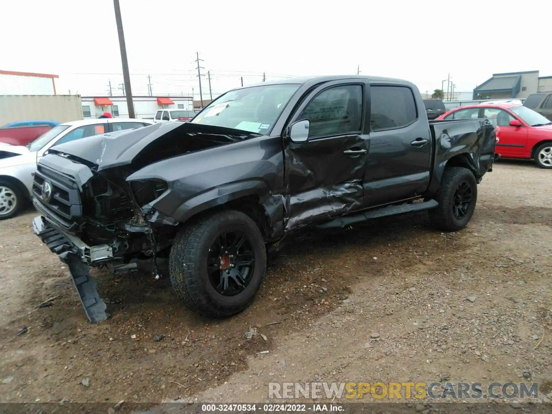 2 Photograph of a damaged car 5TFAX5GN7LX187442 TOYOTA TACOMA 2WD 2020