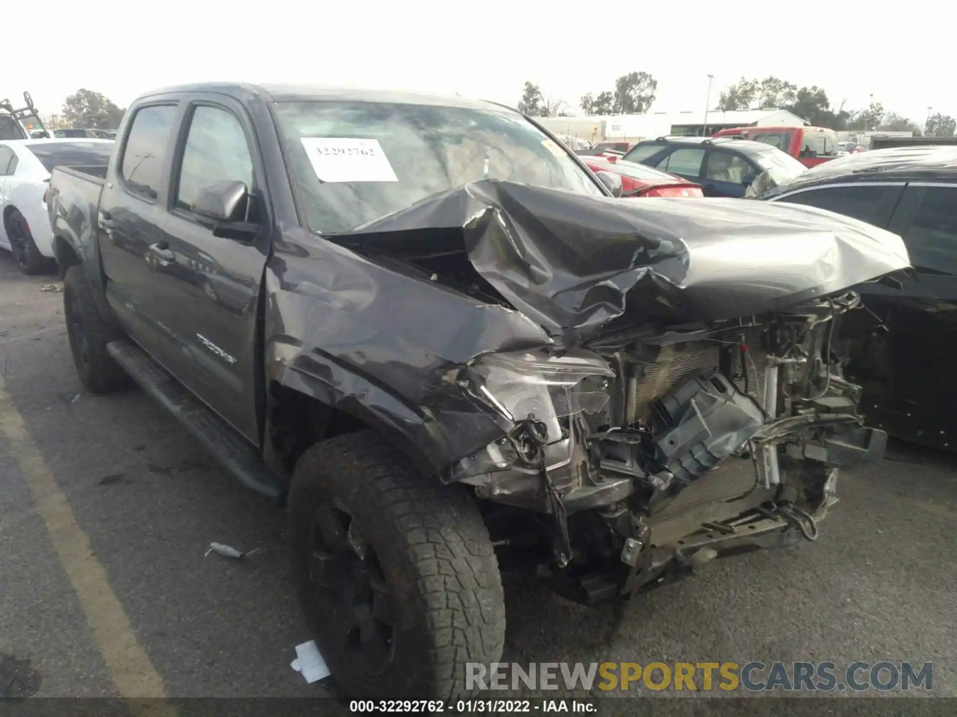 1 Photograph of a damaged car 5TFAX5GN7LX188543 TOYOTA TACOMA 2WD 2020