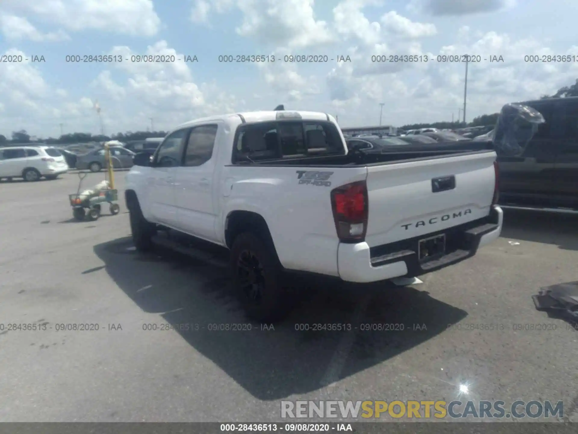 3 Photograph of a damaged car 5TFAX5GN8LX166485 TOYOTA TACOMA 2WD 2020