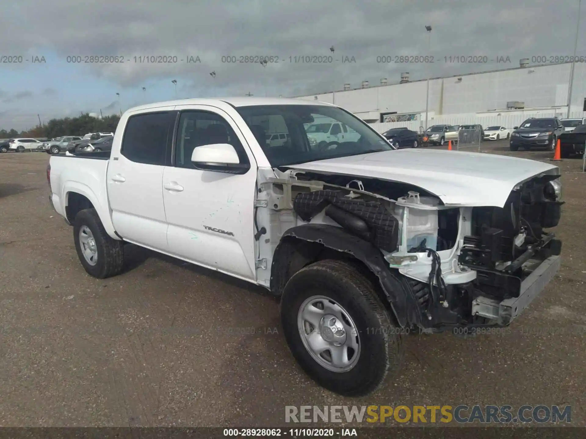 1 Photograph of a damaged car 5TFAX5GN8LX173291 TOYOTA TACOMA 2WD 2020