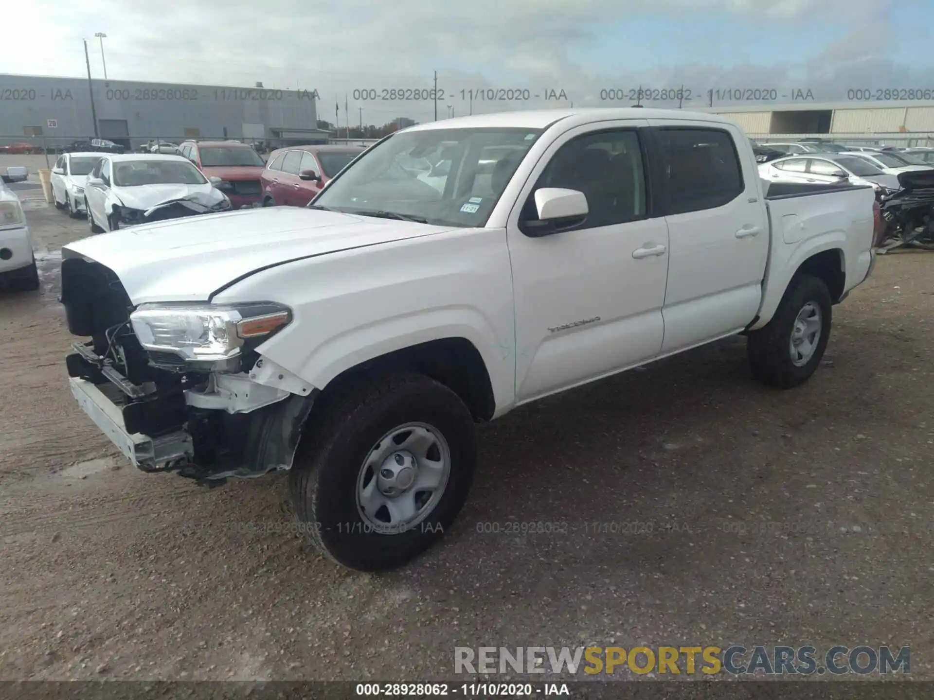 2 Photograph of a damaged car 5TFAX5GN8LX173291 TOYOTA TACOMA 2WD 2020