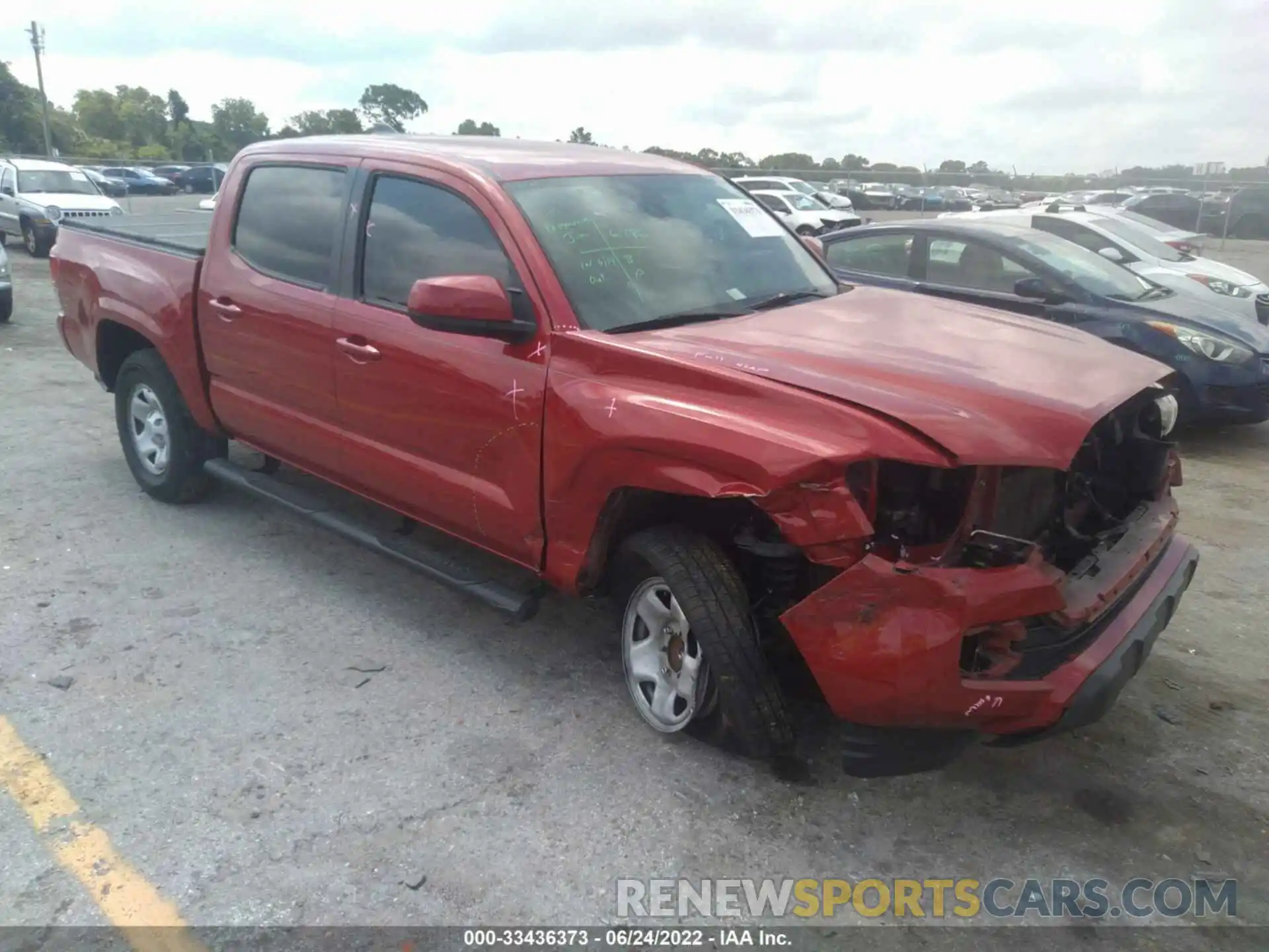 1 Photograph of a damaged car 5TFAX5GN8LX175140 TOYOTA TACOMA 2WD 2020