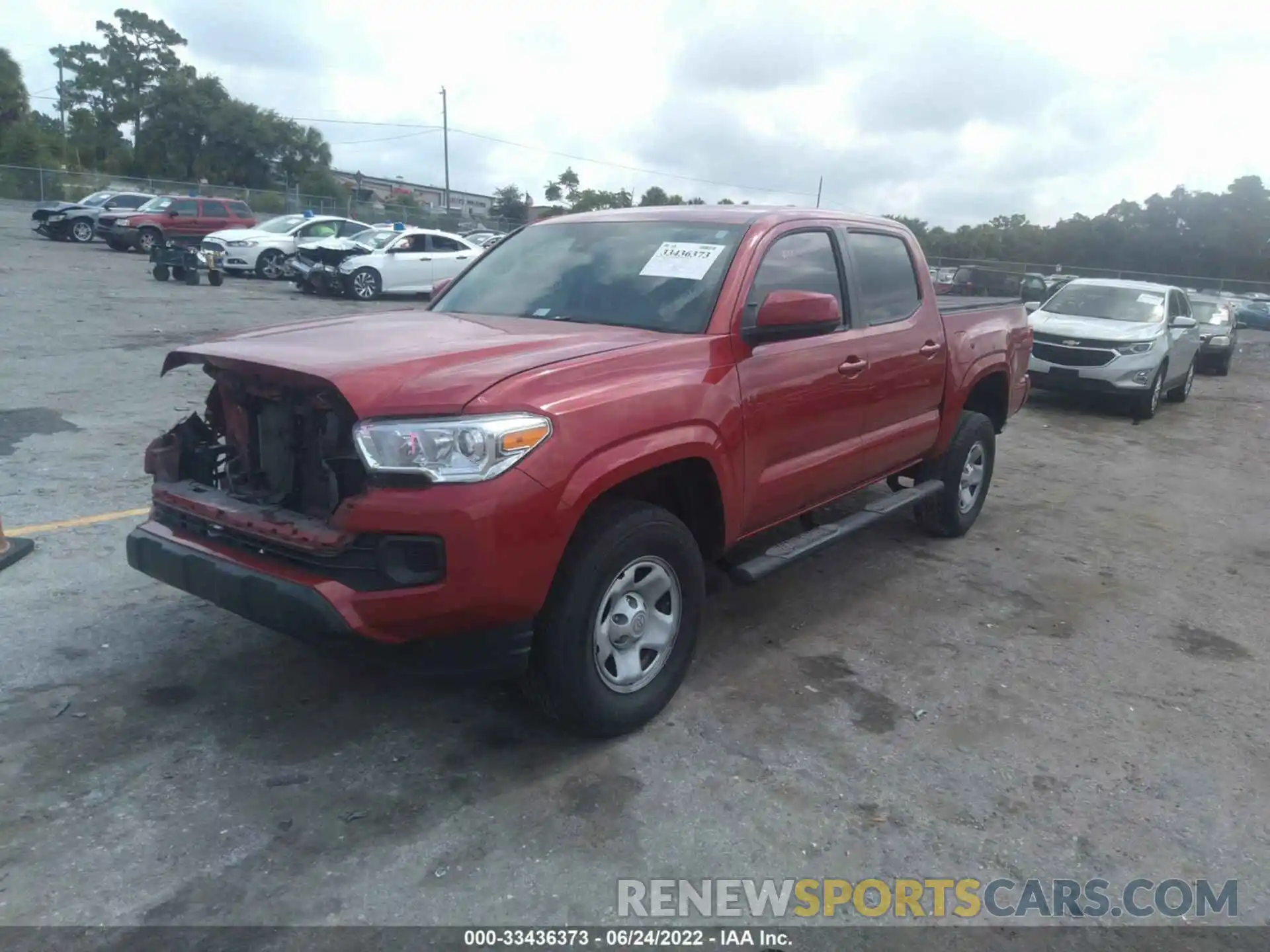 2 Photograph of a damaged car 5TFAX5GN8LX175140 TOYOTA TACOMA 2WD 2020