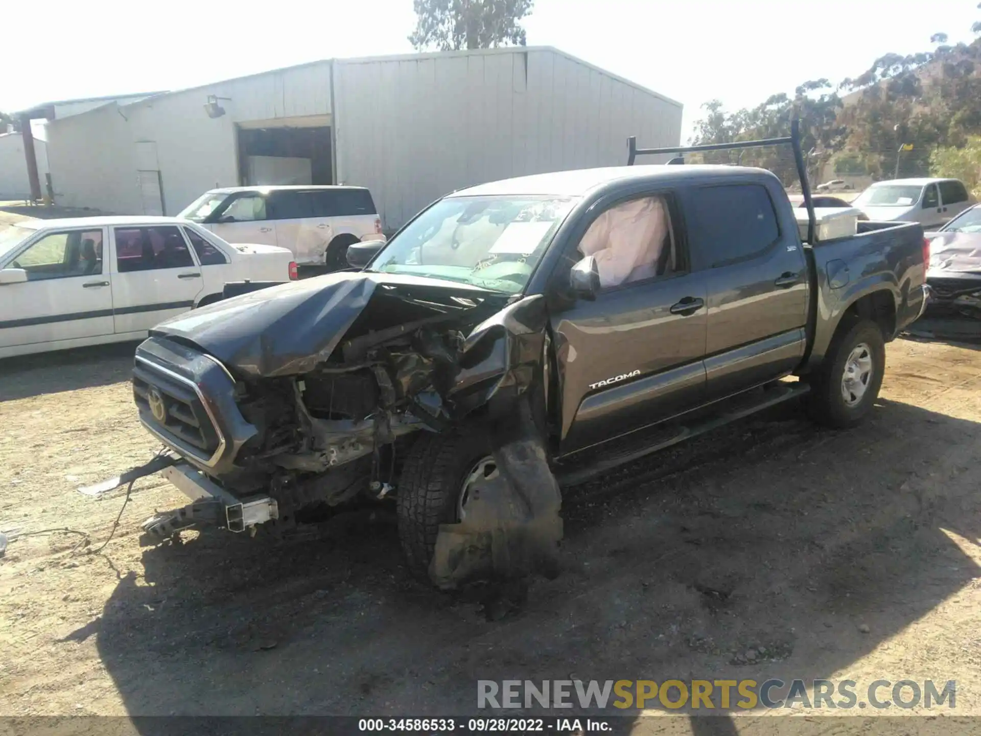 2 Photograph of a damaged car 5TFAX5GN8LX175686 TOYOTA TACOMA 2WD 2020