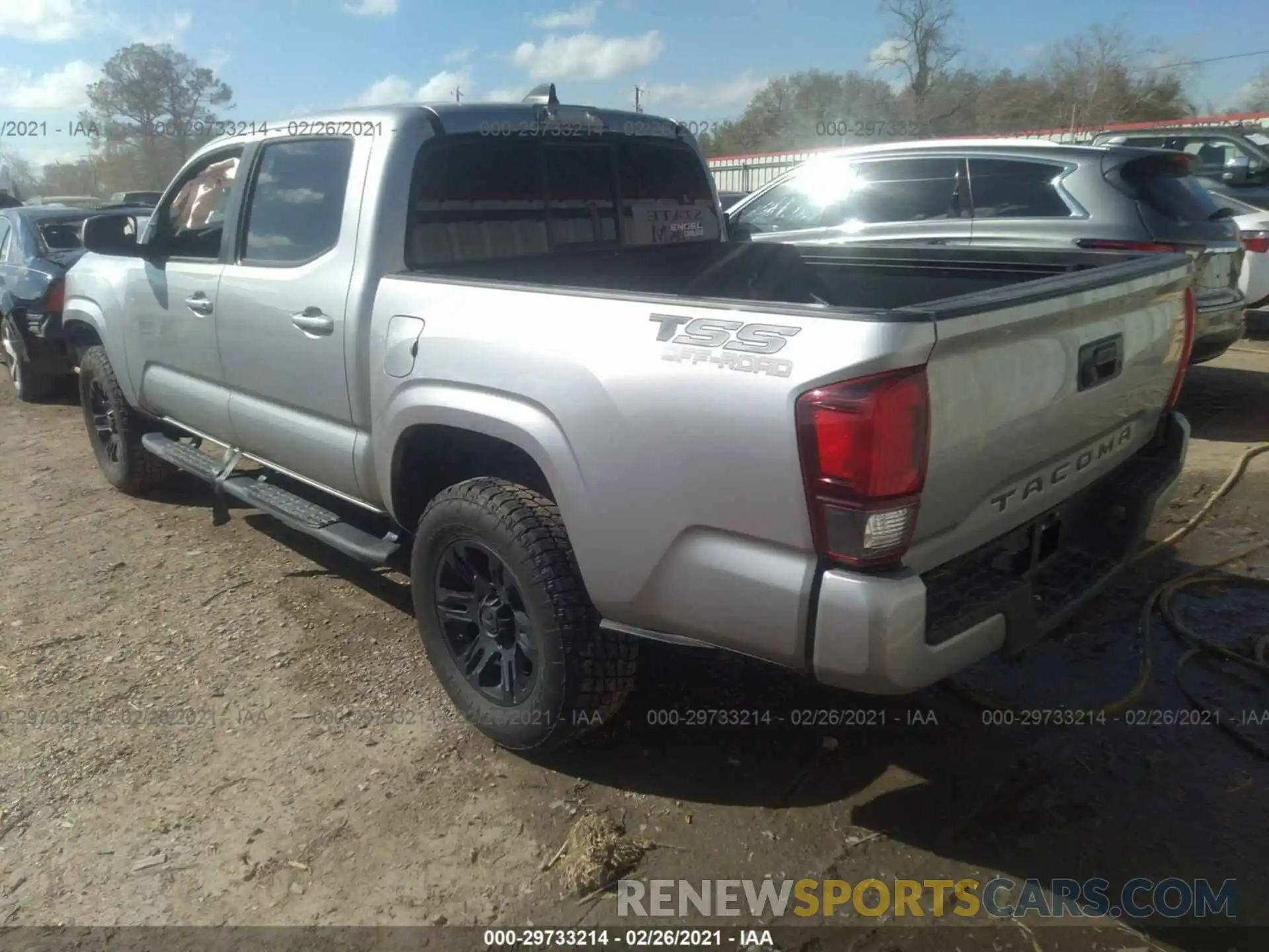 3 Photograph of a damaged car 5TFAX5GN8LX176790 TOYOTA TACOMA 2WD 2020