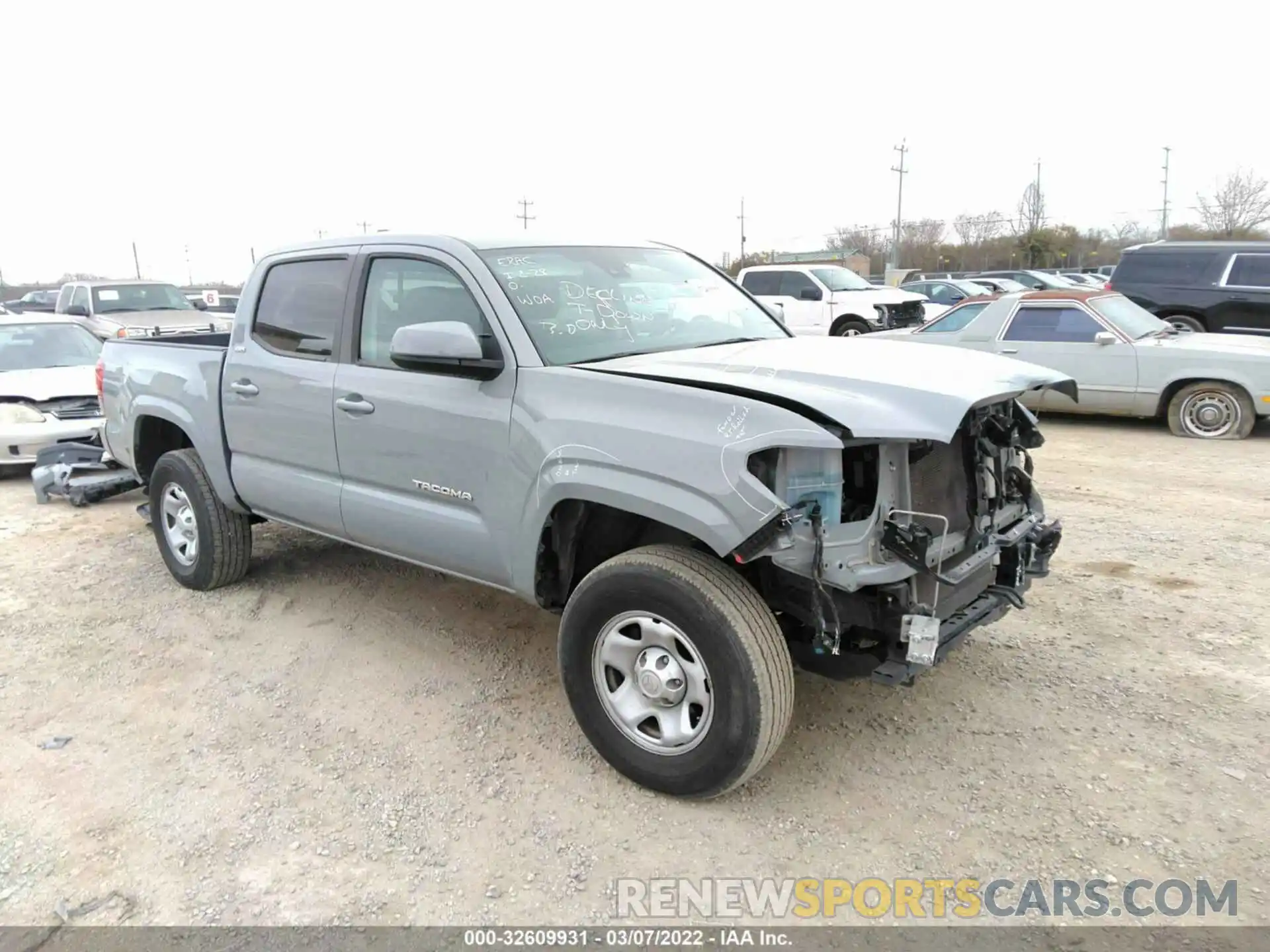 1 Photograph of a damaged car 5TFAX5GN8LX178586 TOYOTA TACOMA 2WD 2020