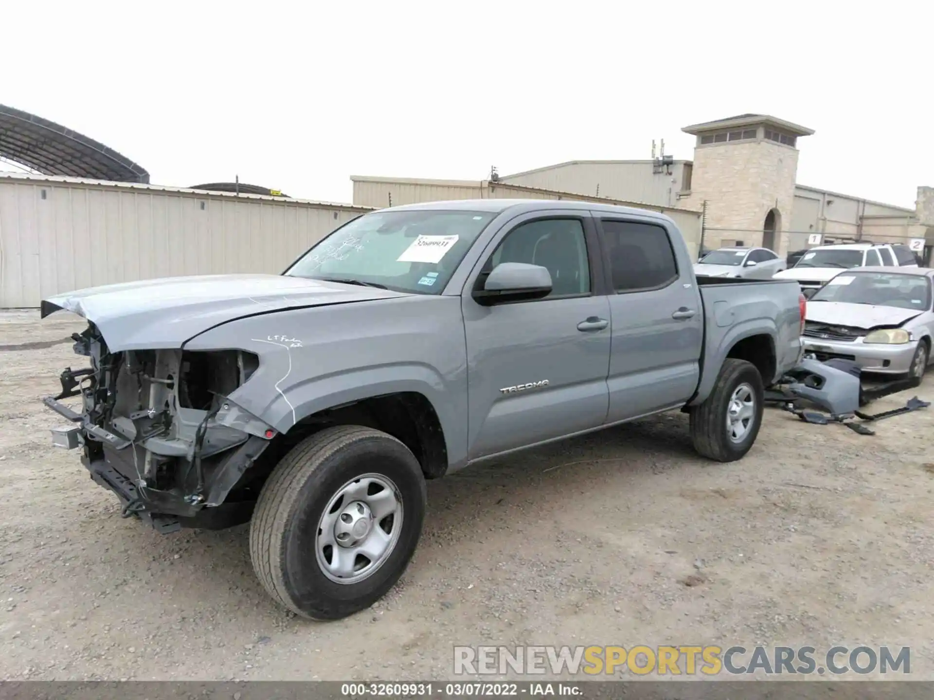 2 Photograph of a damaged car 5TFAX5GN8LX178586 TOYOTA TACOMA 2WD 2020