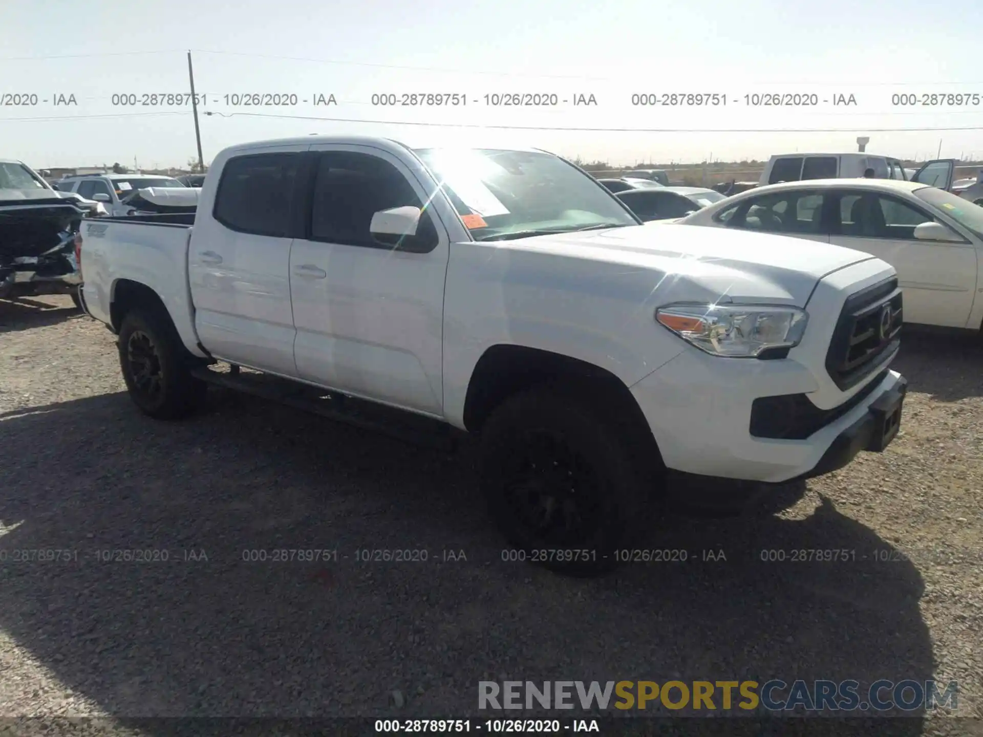 1 Photograph of a damaged car 5TFAX5GN8LX180905 TOYOTA TACOMA 2WD 2020