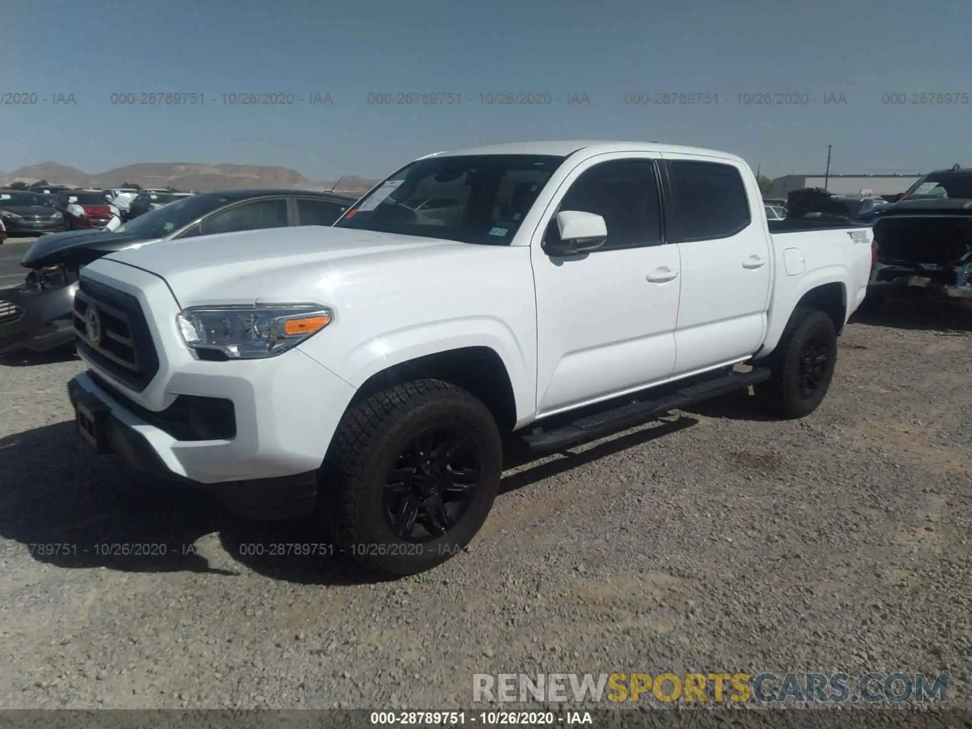 2 Photograph of a damaged car 5TFAX5GN8LX180905 TOYOTA TACOMA 2WD 2020