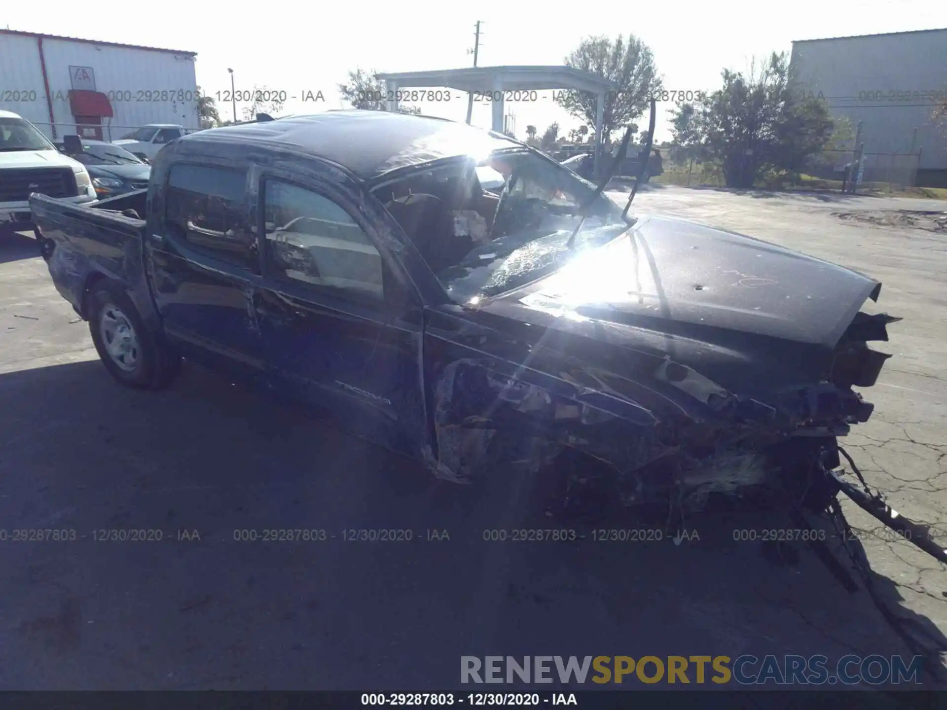 1 Photograph of a damaged car 5TFAX5GN8LX185618 TOYOTA TACOMA 2WD 2020