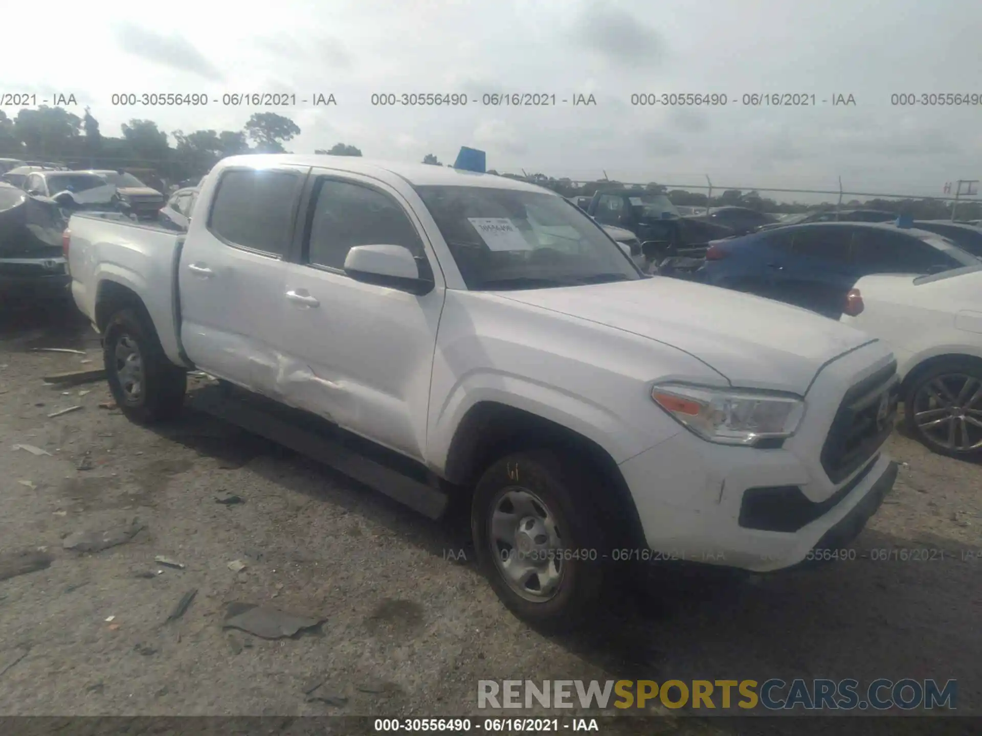 1 Photograph of a damaged car 5TFAX5GN9LX168519 TOYOTA TACOMA 2WD 2020