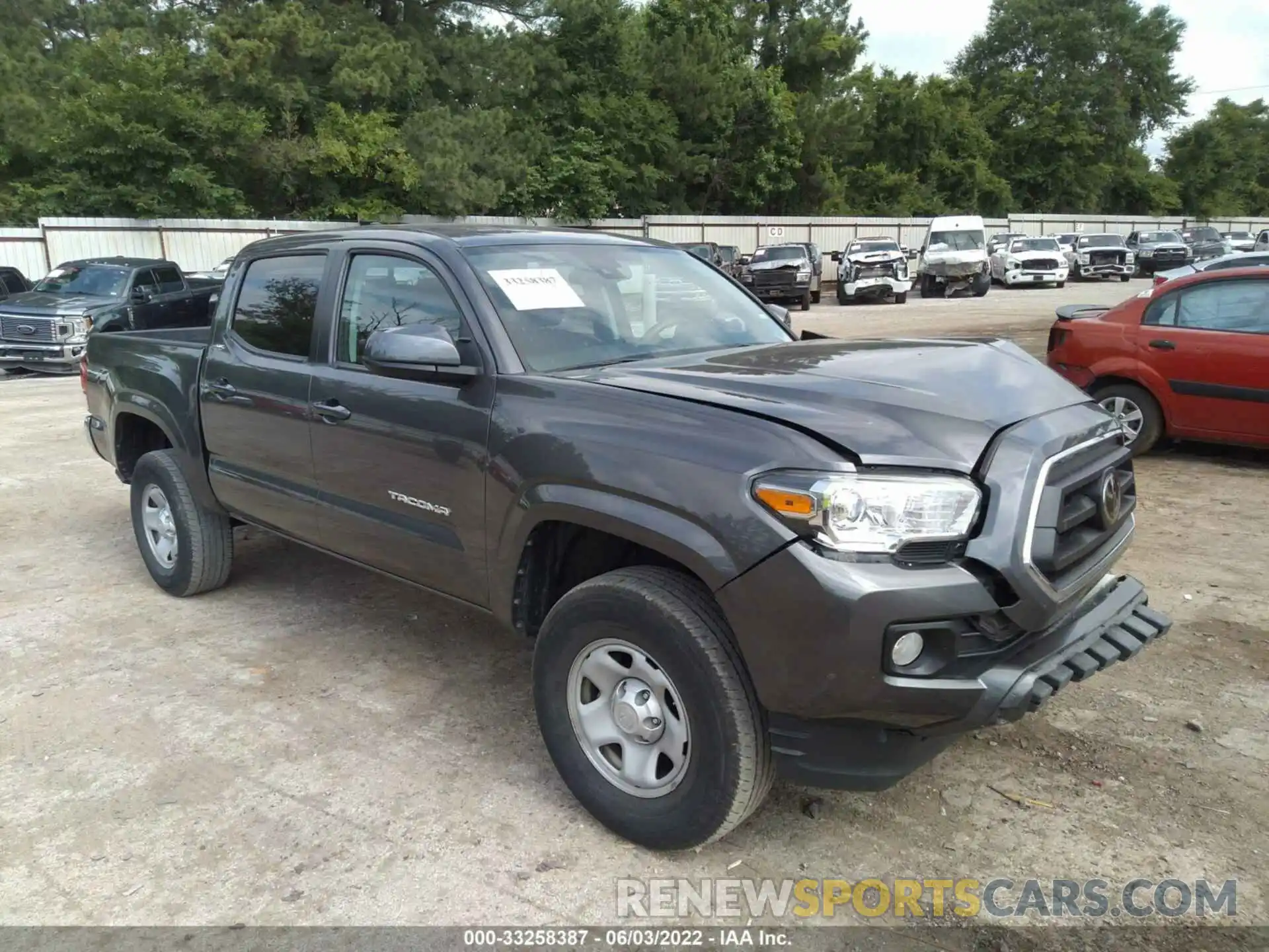 1 Photograph of a damaged car 5TFAX5GN9LX172991 TOYOTA TACOMA 2WD 2020