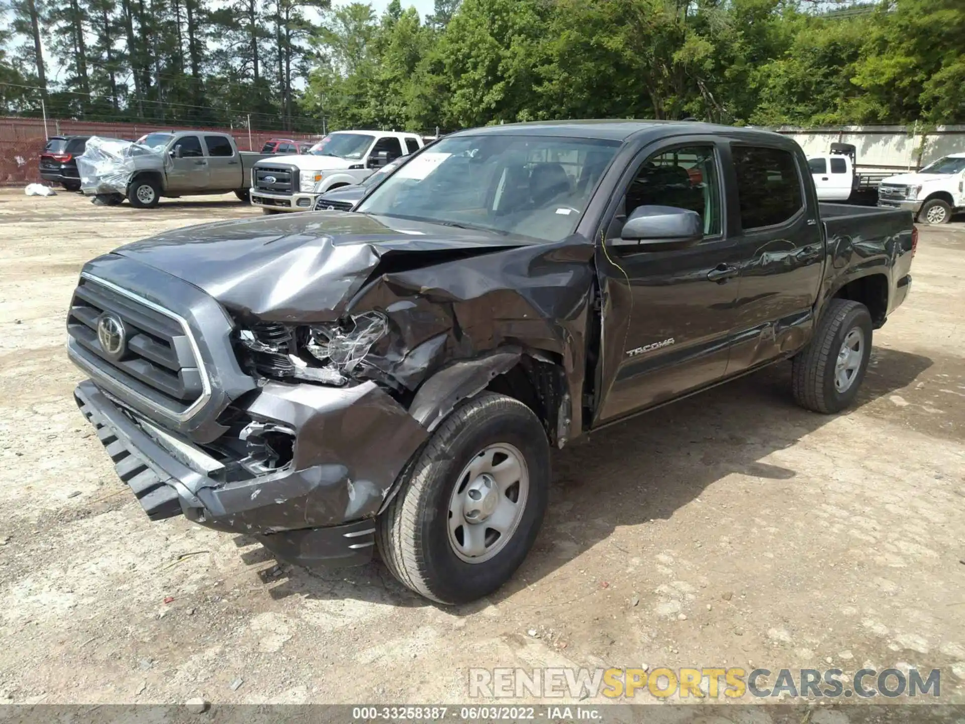 2 Photograph of a damaged car 5TFAX5GN9LX172991 TOYOTA TACOMA 2WD 2020