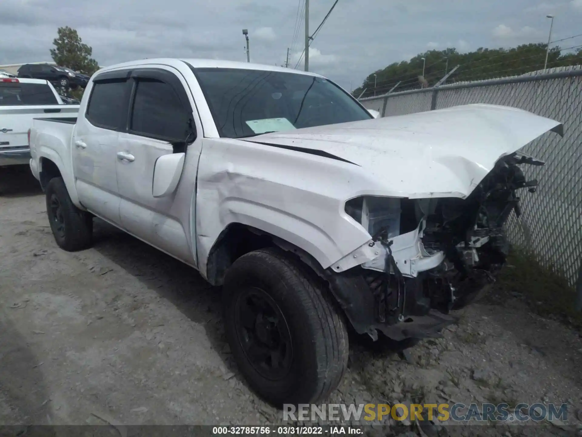 1 Photograph of a damaged car 5TFAX5GN9LX184476 TOYOTA TACOMA 2WD 2020