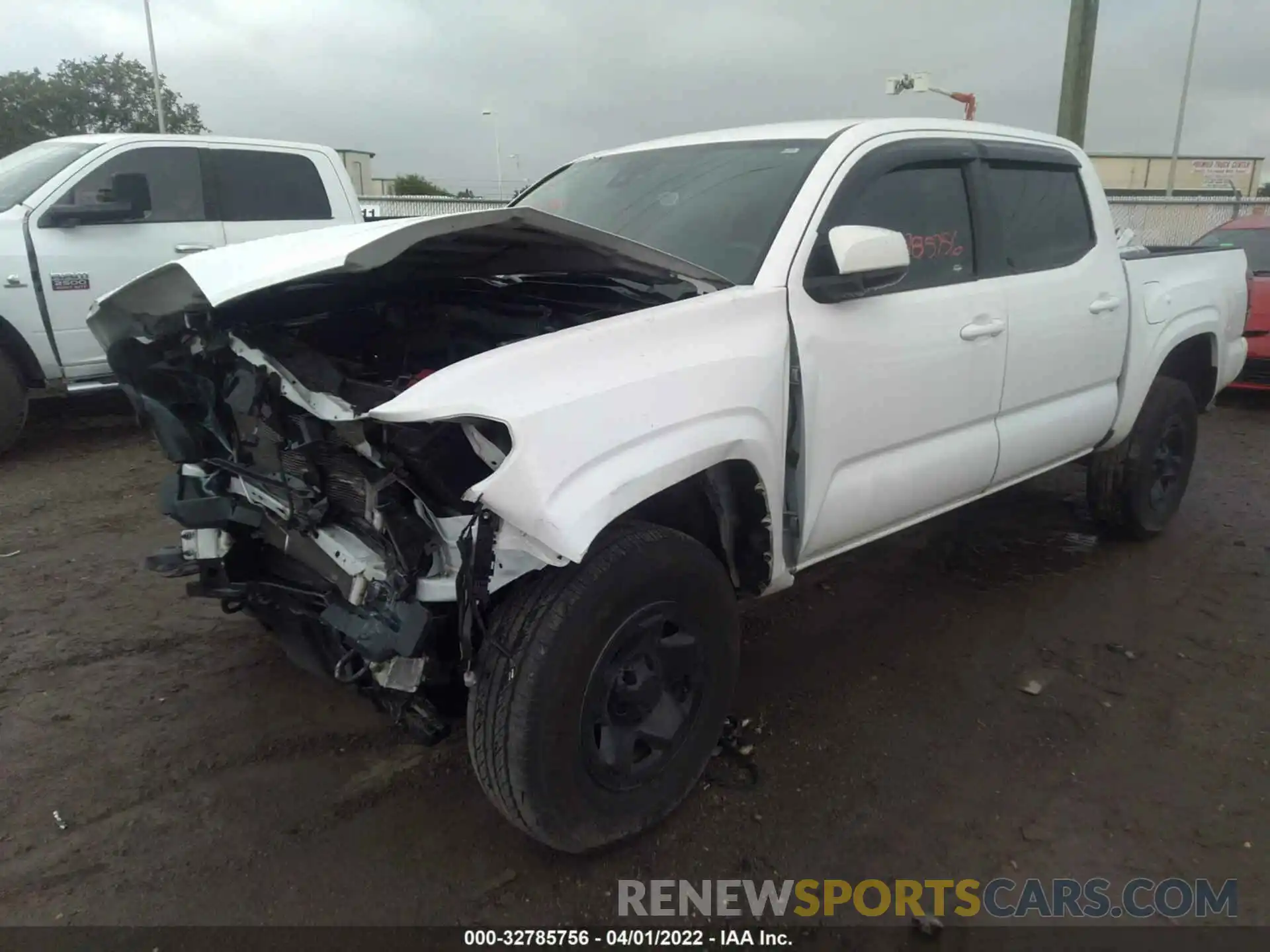 2 Photograph of a damaged car 5TFAX5GN9LX184476 TOYOTA TACOMA 2WD 2020