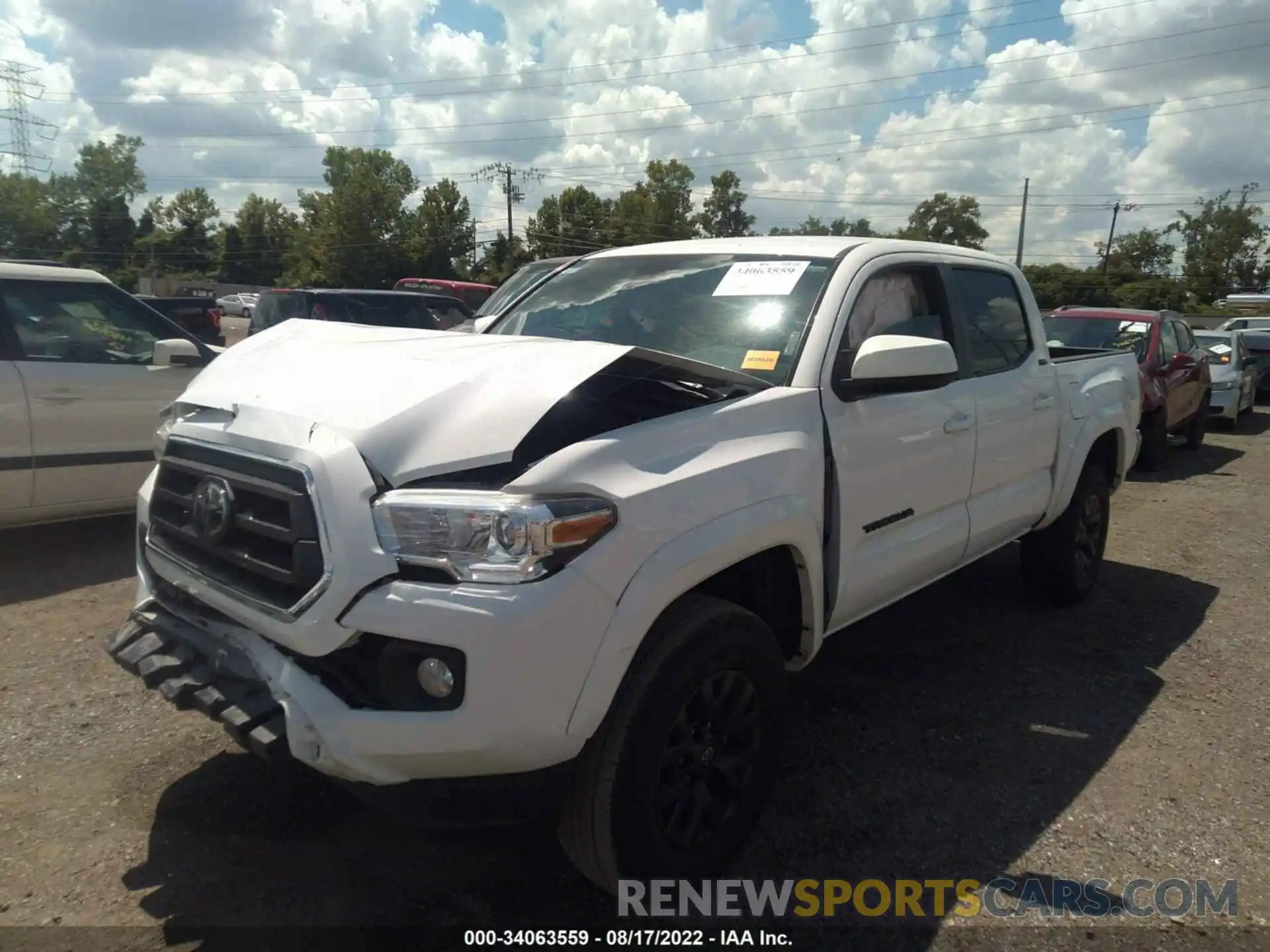 2 Photograph of a damaged car 5TFAX5GN9LX185207 TOYOTA TACOMA 2WD 2020