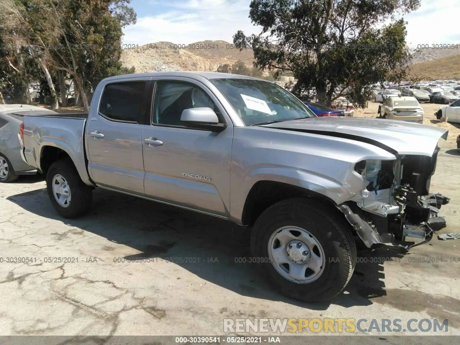 1 Photograph of a damaged car 5TFAX5GN9LX185806 TOYOTA TACOMA 2WD 2020