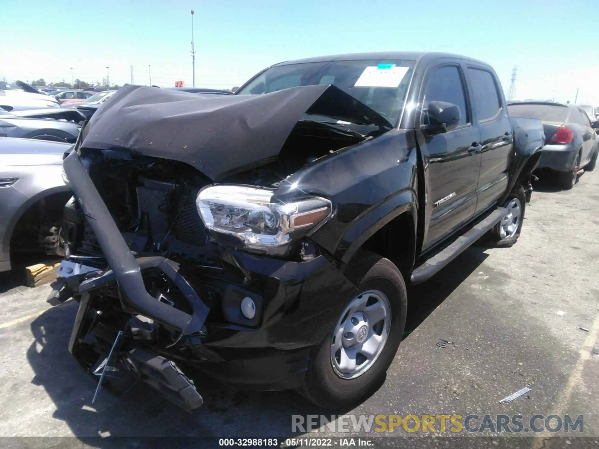 2 Photograph of a damaged car 5TFAX5GN9LX185871 TOYOTA TACOMA 2WD 2020