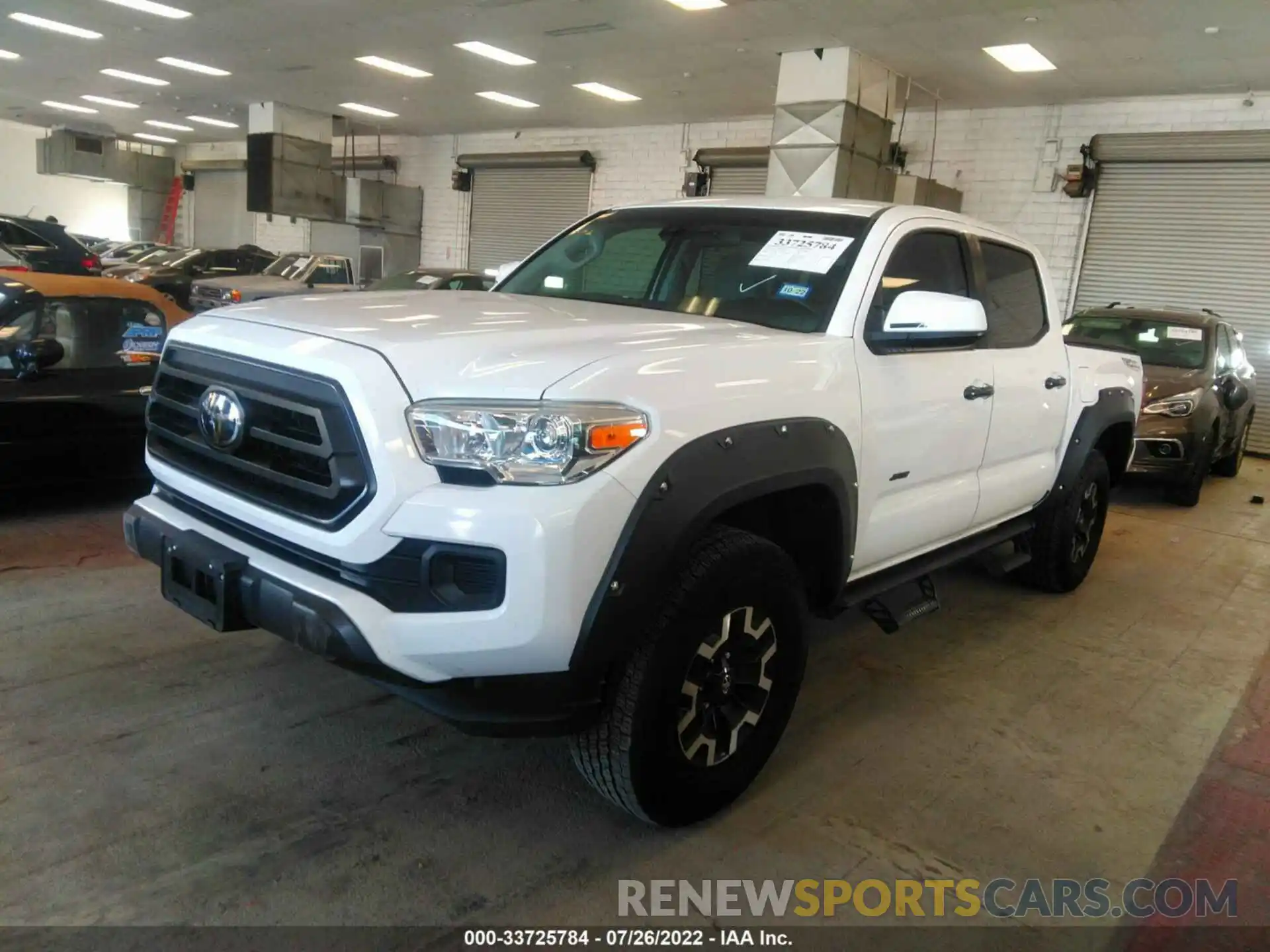 2 Photograph of a damaged car 5TFAX5GN9LX186860 TOYOTA TACOMA 2WD 2020