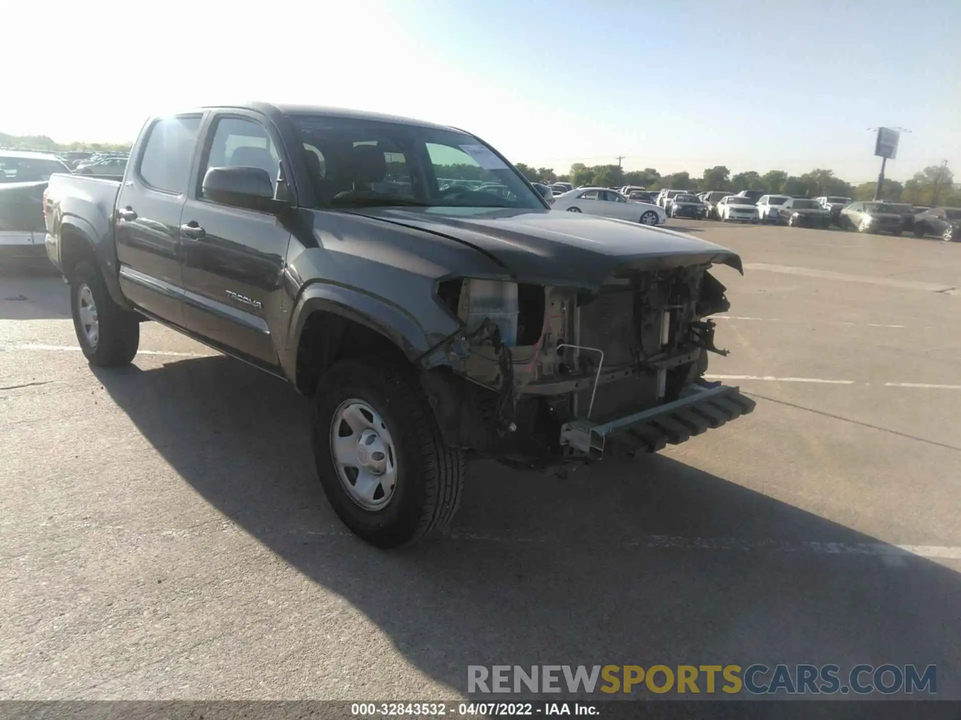 1 Photograph of a damaged car 5TFAX5GNXLX171462 TOYOTA TACOMA 2WD 2020