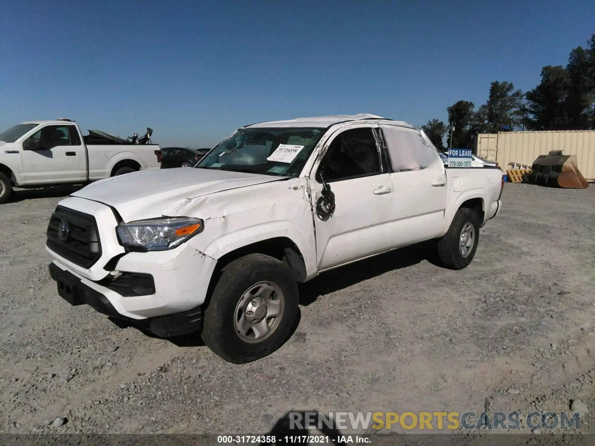 2 Photograph of a damaged car 5TFAX5GNXLX173969 TOYOTA TACOMA 2WD 2020