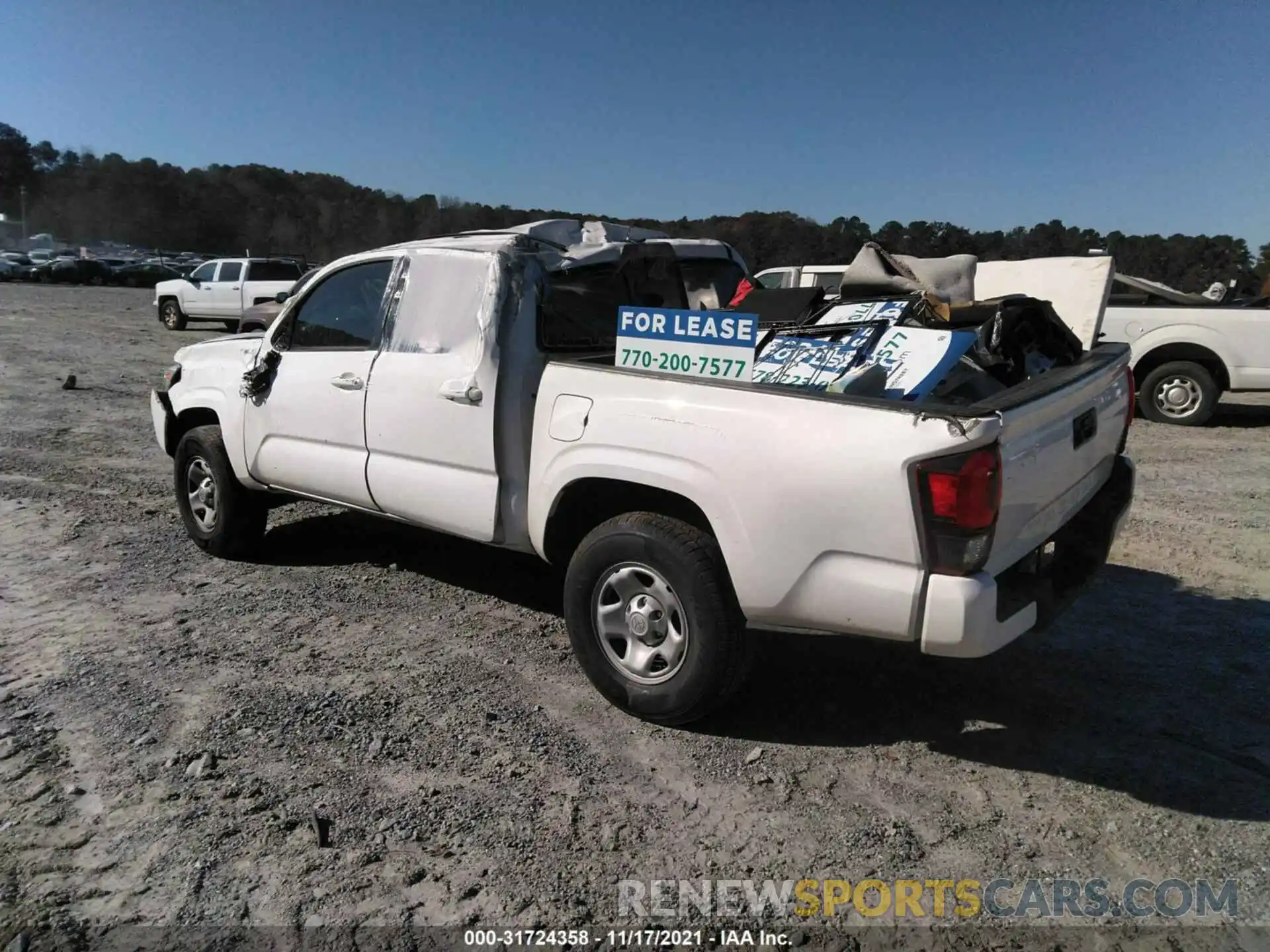 3 Photograph of a damaged car 5TFAX5GNXLX173969 TOYOTA TACOMA 2WD 2020