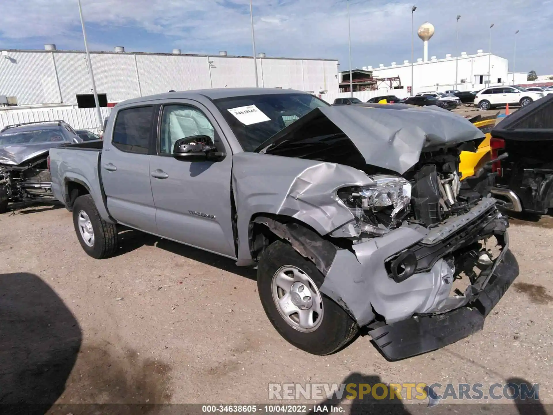 1 Photograph of a damaged car 5TFAX5GNXLX174202 TOYOTA TACOMA 2WD 2020