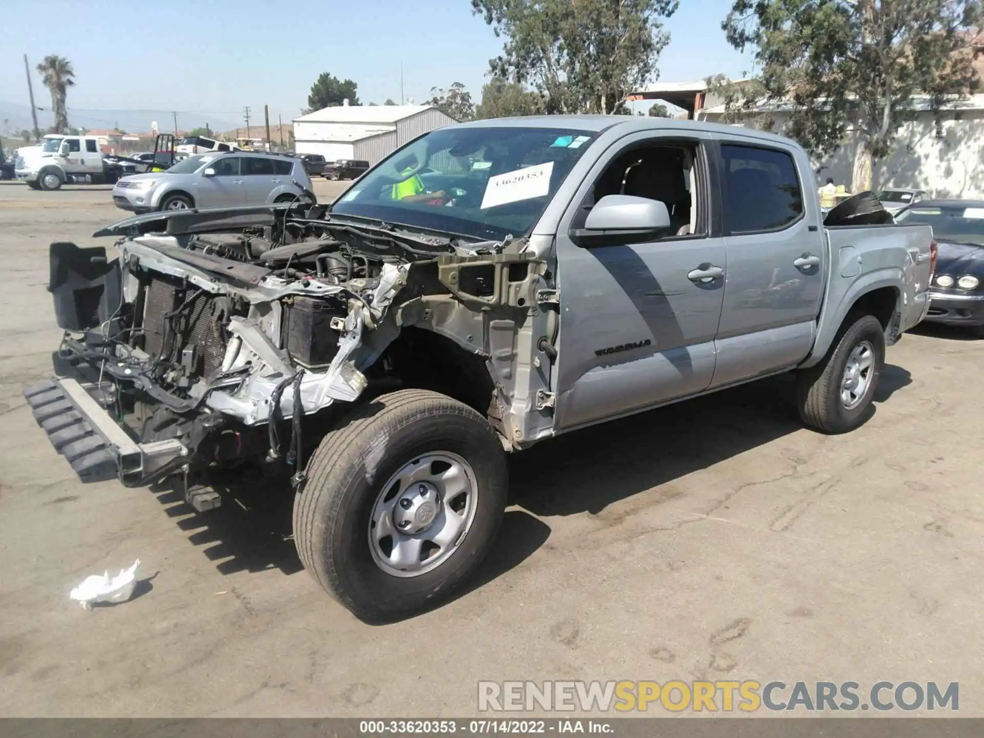 2 Photograph of a damaged car 5TFAX5GNXLX174510 TOYOTA TACOMA 2WD 2020