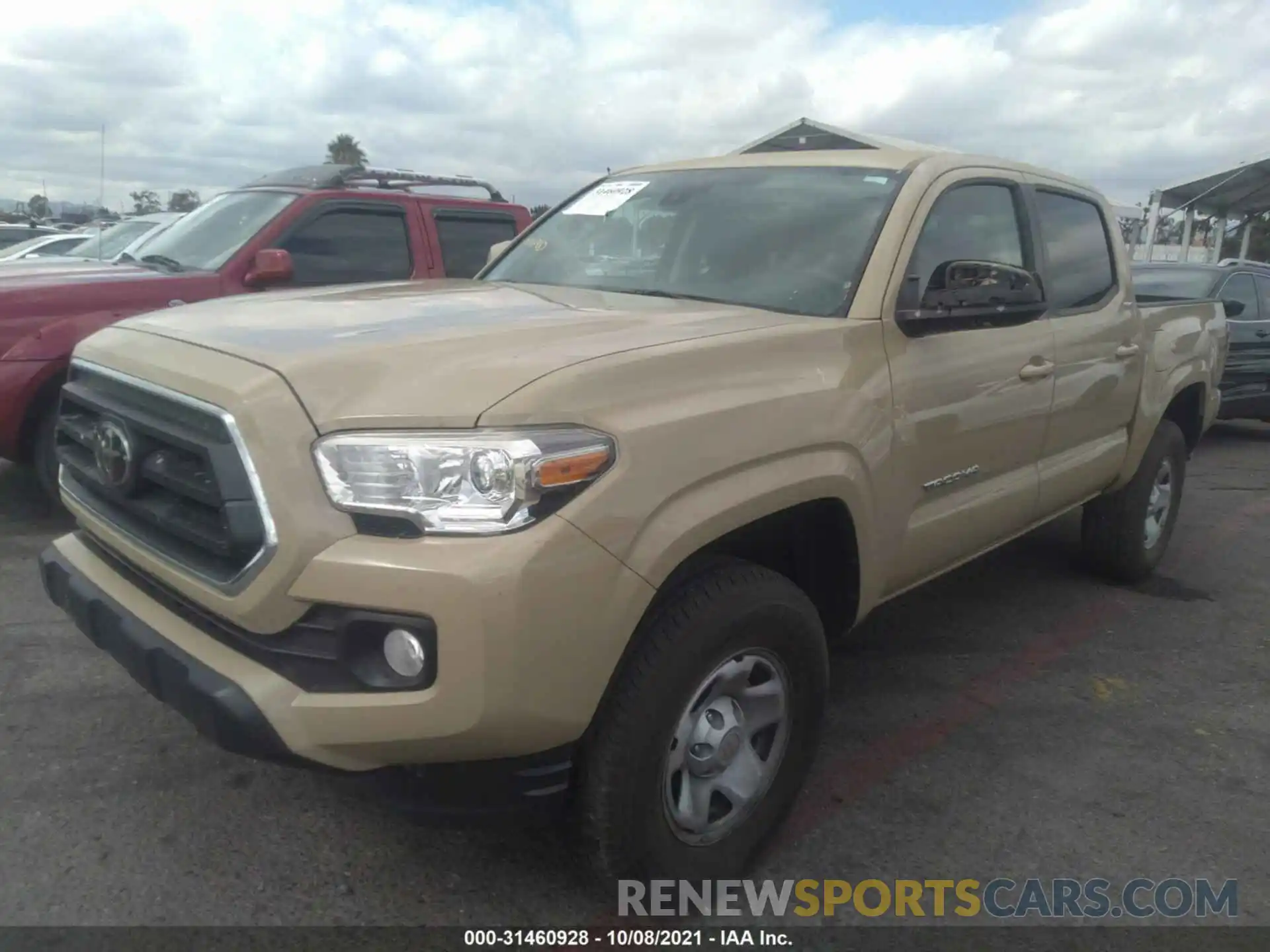 2 Photograph of a damaged car 5TFAX5GNXLX177617 TOYOTA TACOMA 2WD 2020