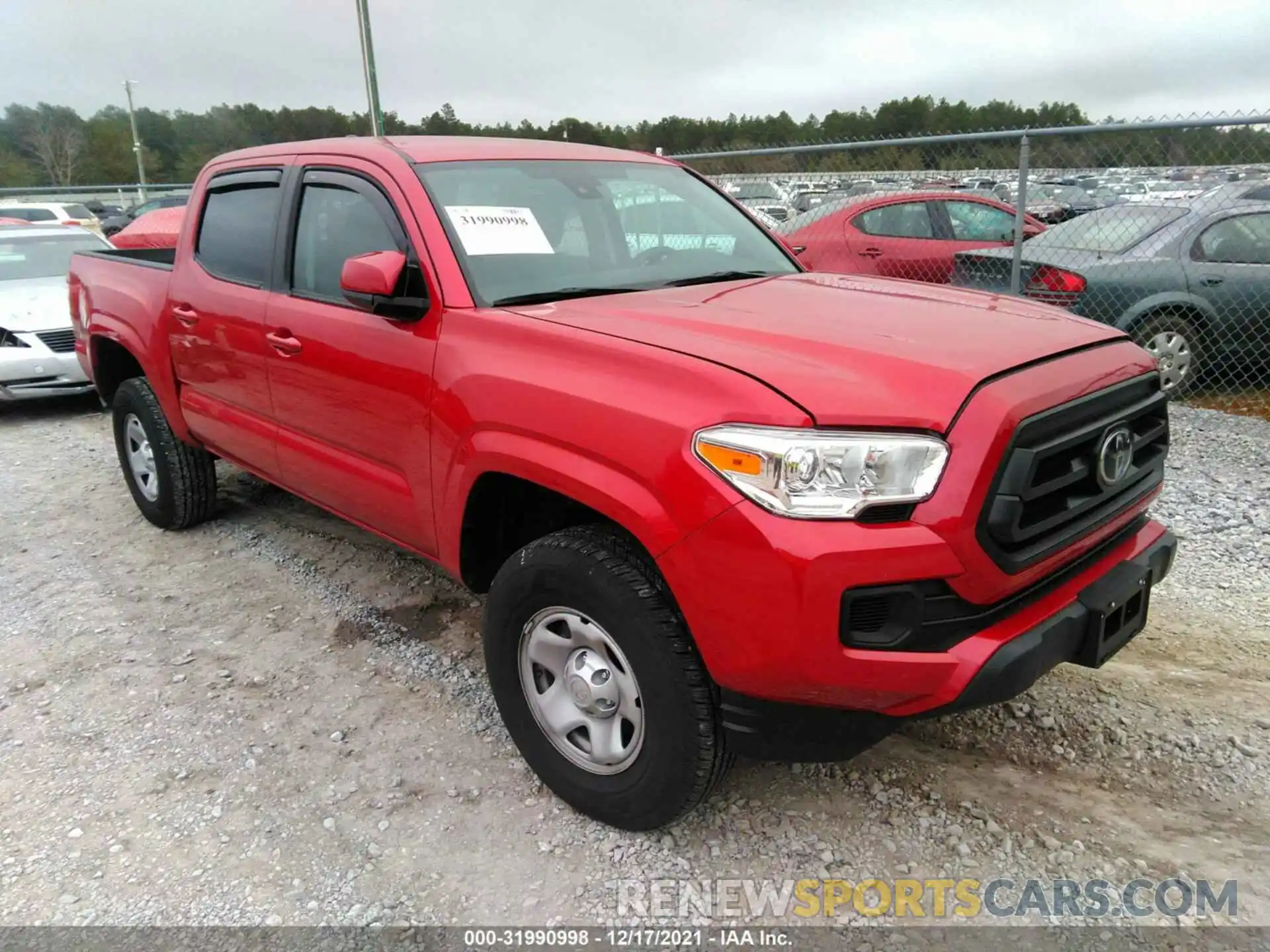 1 Photograph of a damaged car 5TFAX5GNXLX179223 TOYOTA TACOMA 2WD 2020