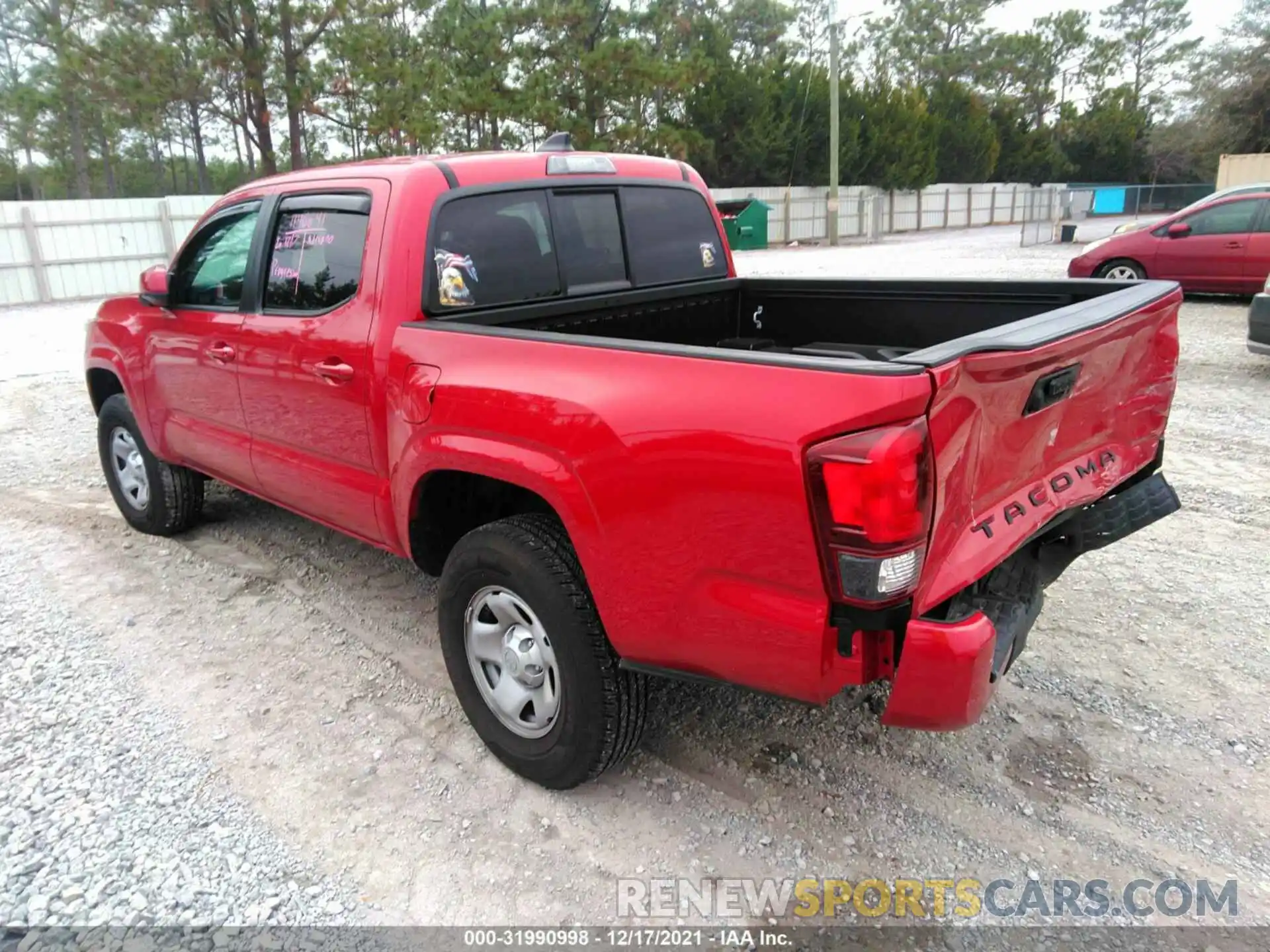 3 Photograph of a damaged car 5TFAX5GNXLX179223 TOYOTA TACOMA 2WD 2020