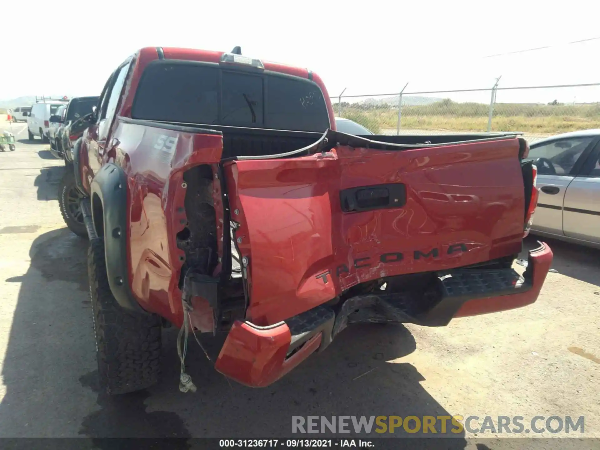 3 Photograph of a damaged car 5TFAX5GNXLX181649 TOYOTA TACOMA 2WD 2020