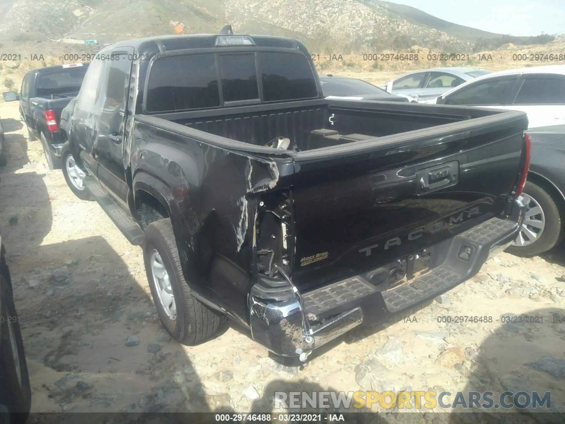 3 Photograph of a damaged car 5TFAX5GNXLX184650 TOYOTA TACOMA 2WD 2020