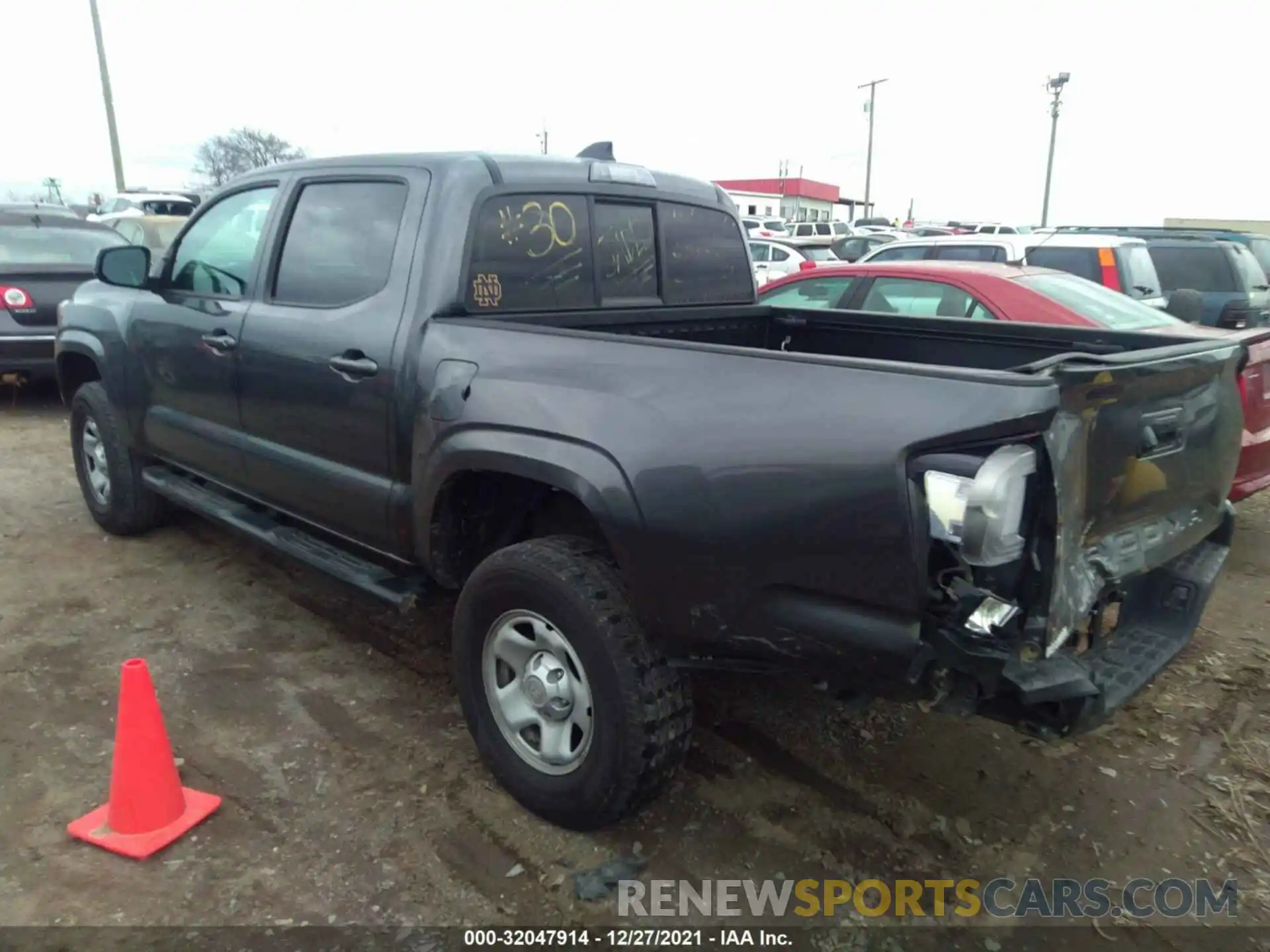 3 Photograph of a damaged car 5TFAX5GNXLX186284 TOYOTA TACOMA 2WD 2020