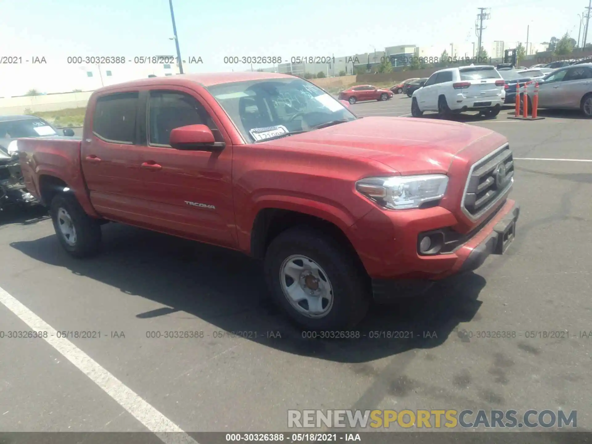 1 Photograph of a damaged car 5TFAX5GNXLX186513 TOYOTA TACOMA 2WD 2020